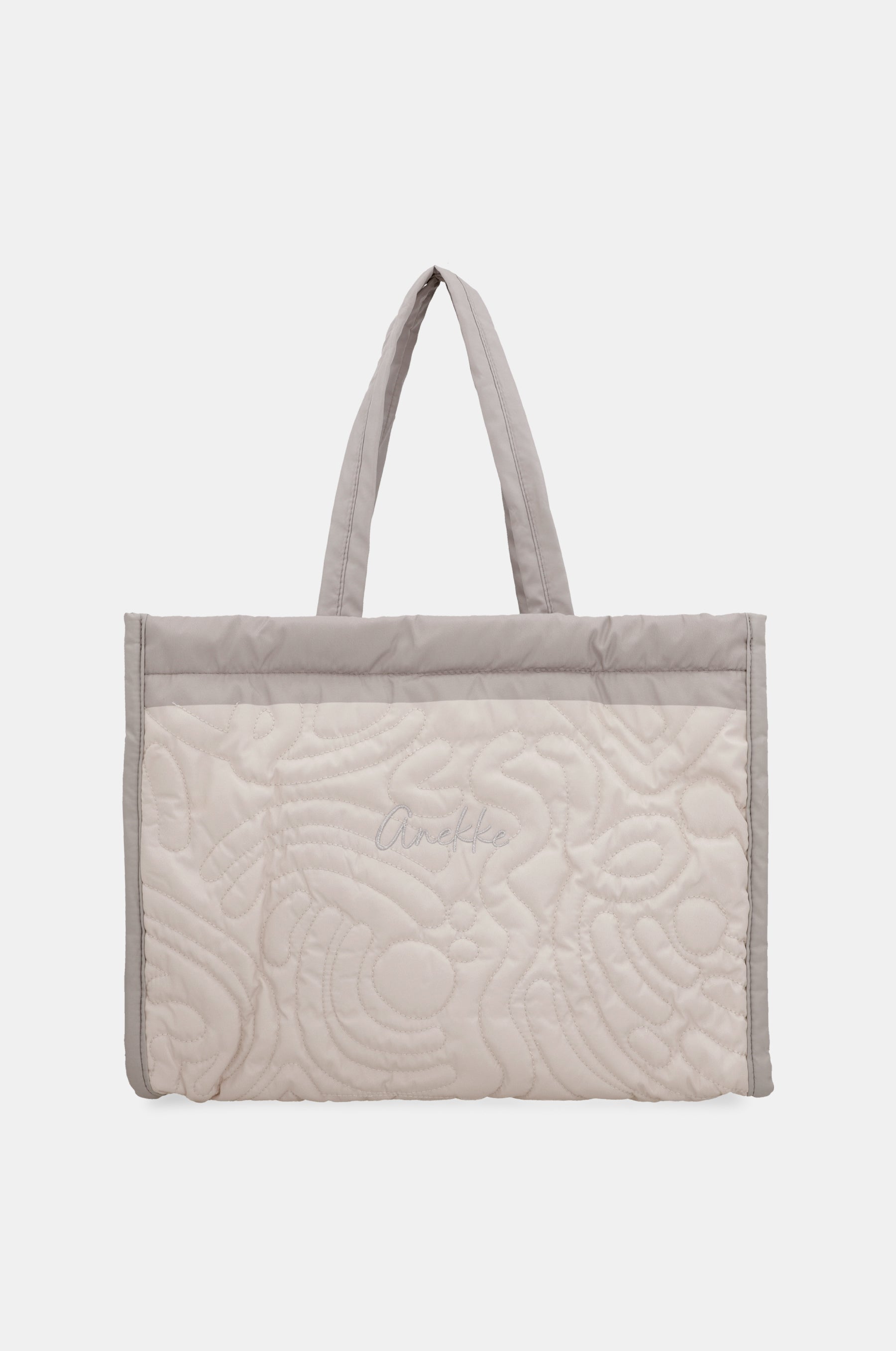 Bolso acolchado de playa blanco