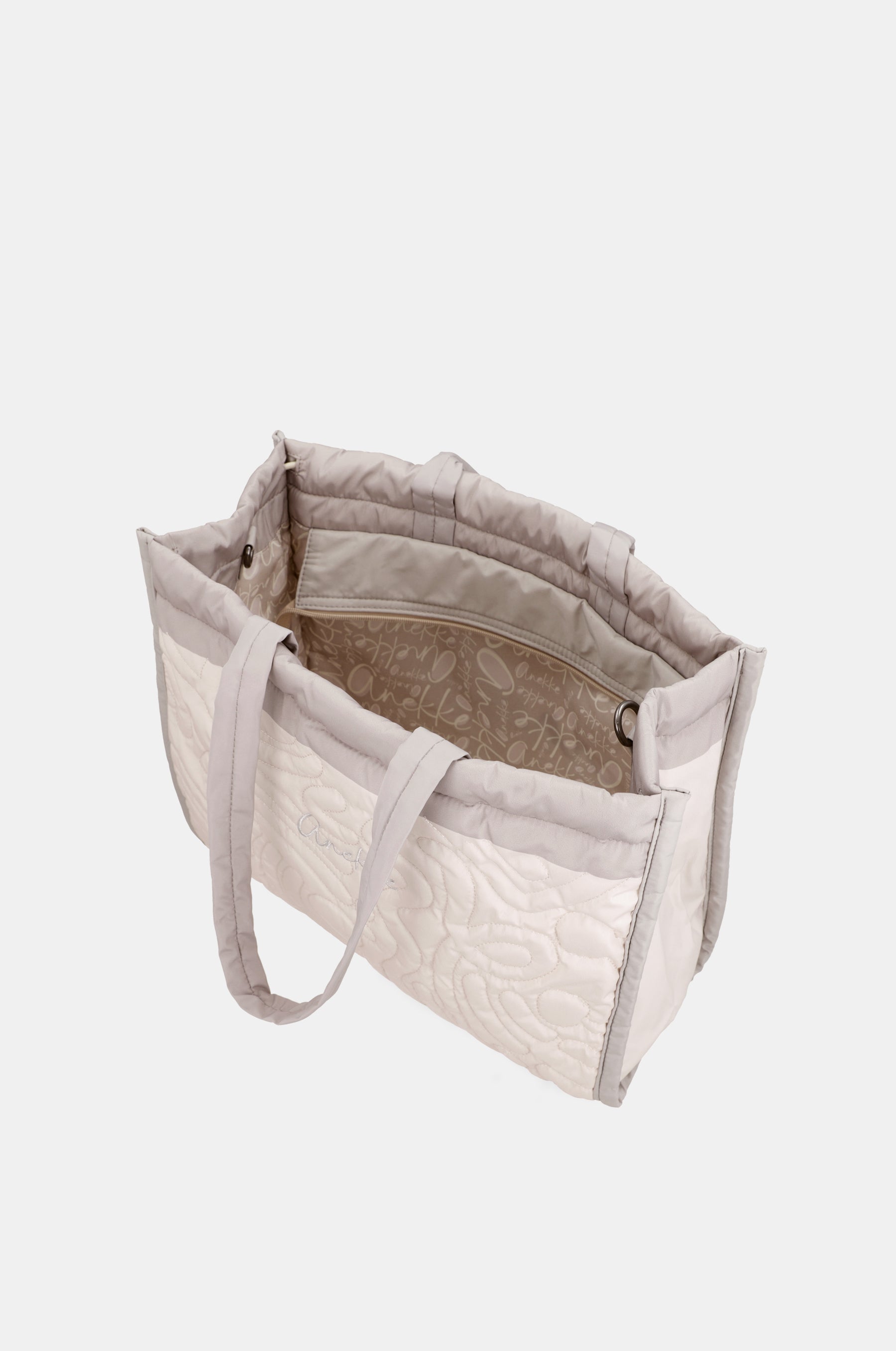 Bolso acolchado de playa blanco