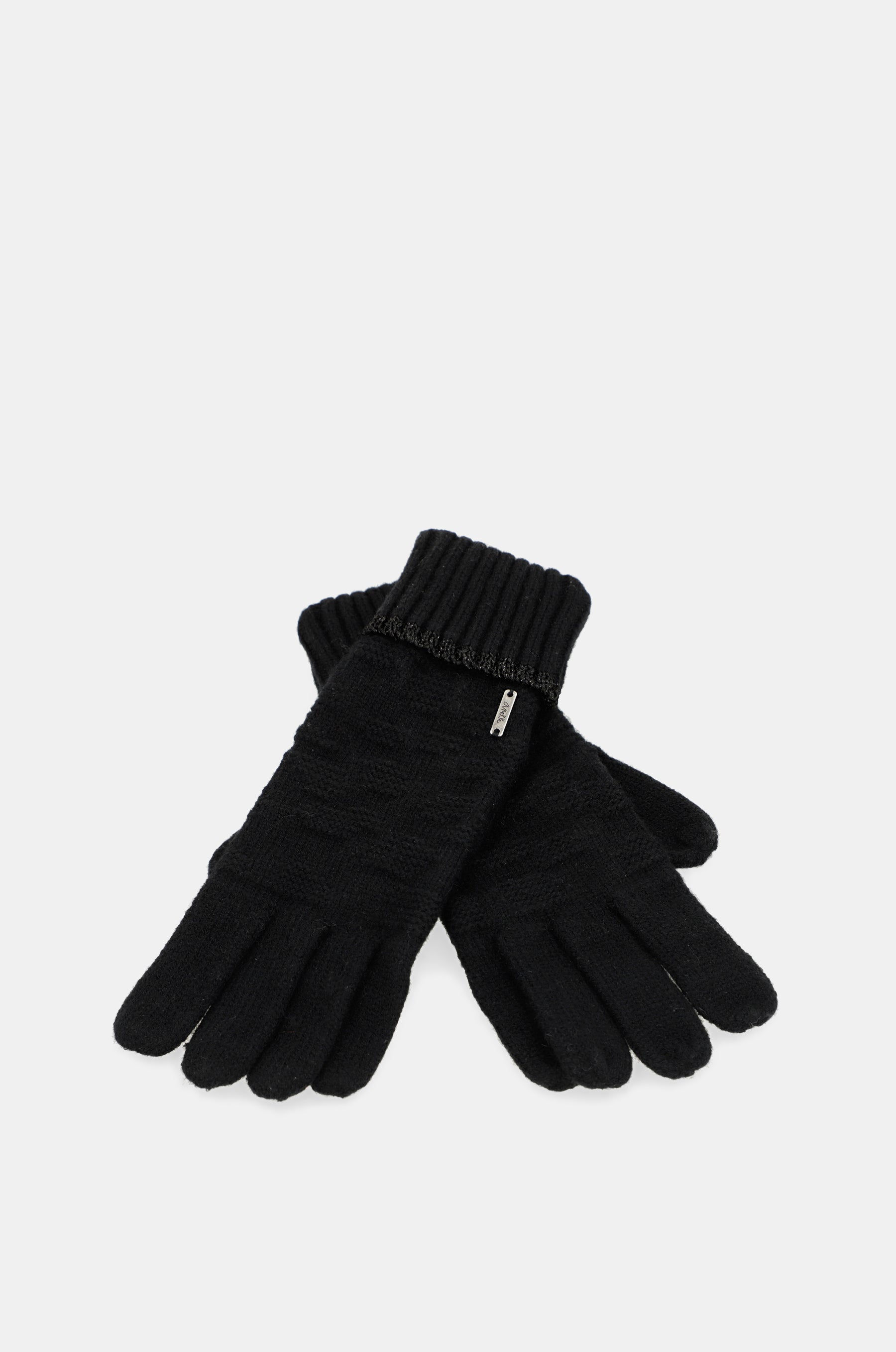 Guantes de punto negro