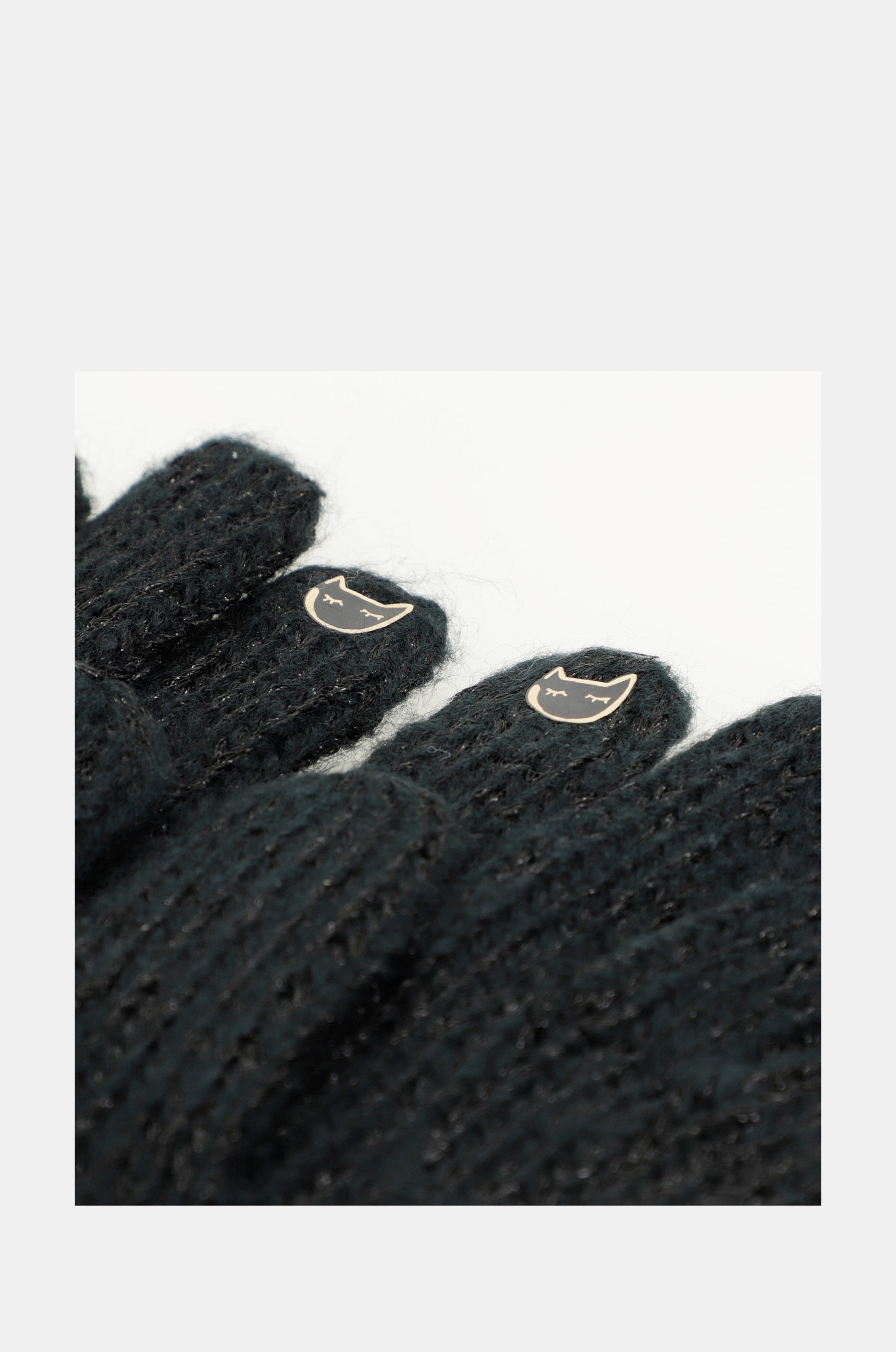 Guantes logomanía negro