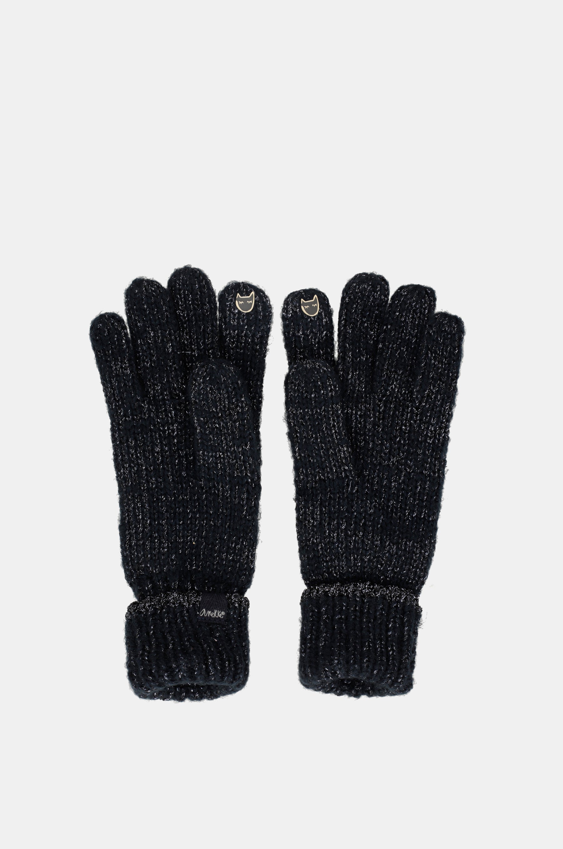 Guantes logomanía azul marino