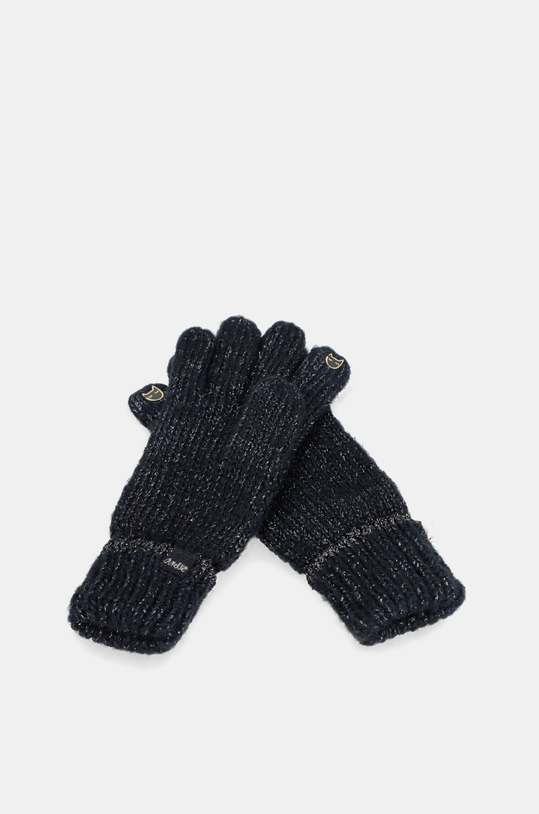 Guantes logomanía azul marino