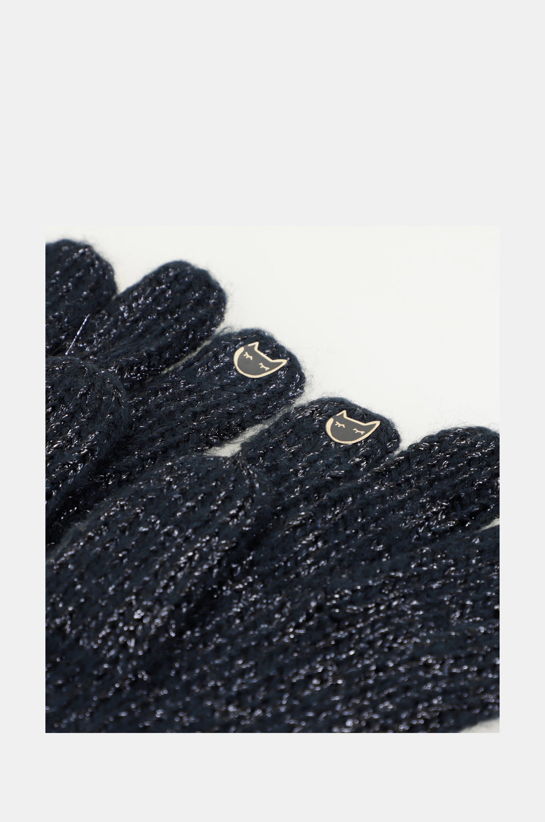 Guantes logomanía azul marino