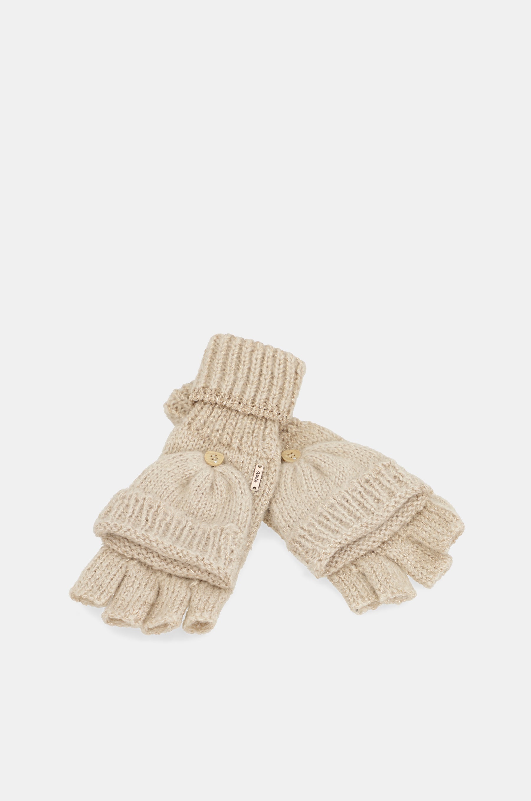 Mitones logo beige