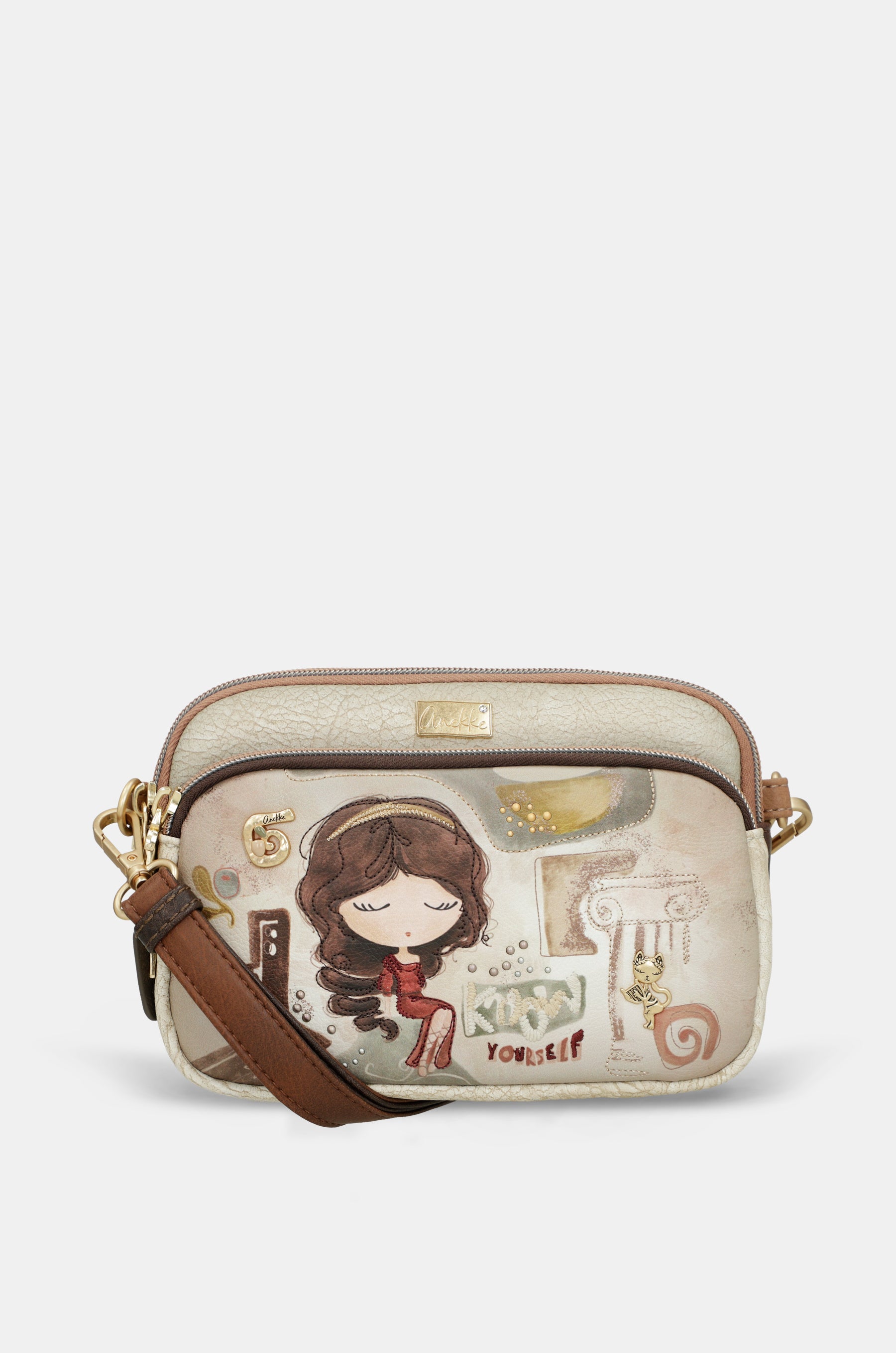 Bandolera 3 compartimentos pequeña Muse