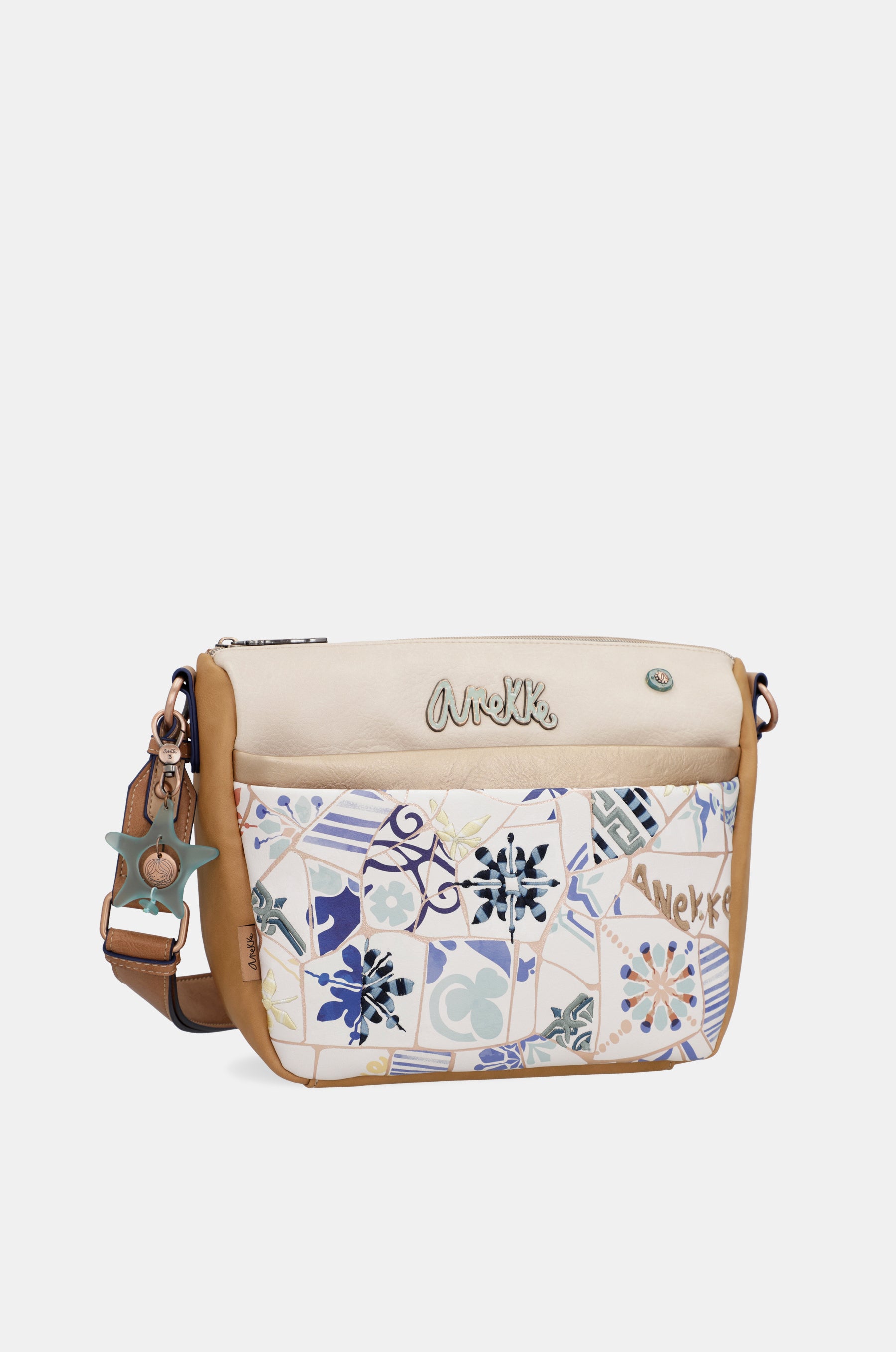 Bandolera con estampado azulejo Sunrise