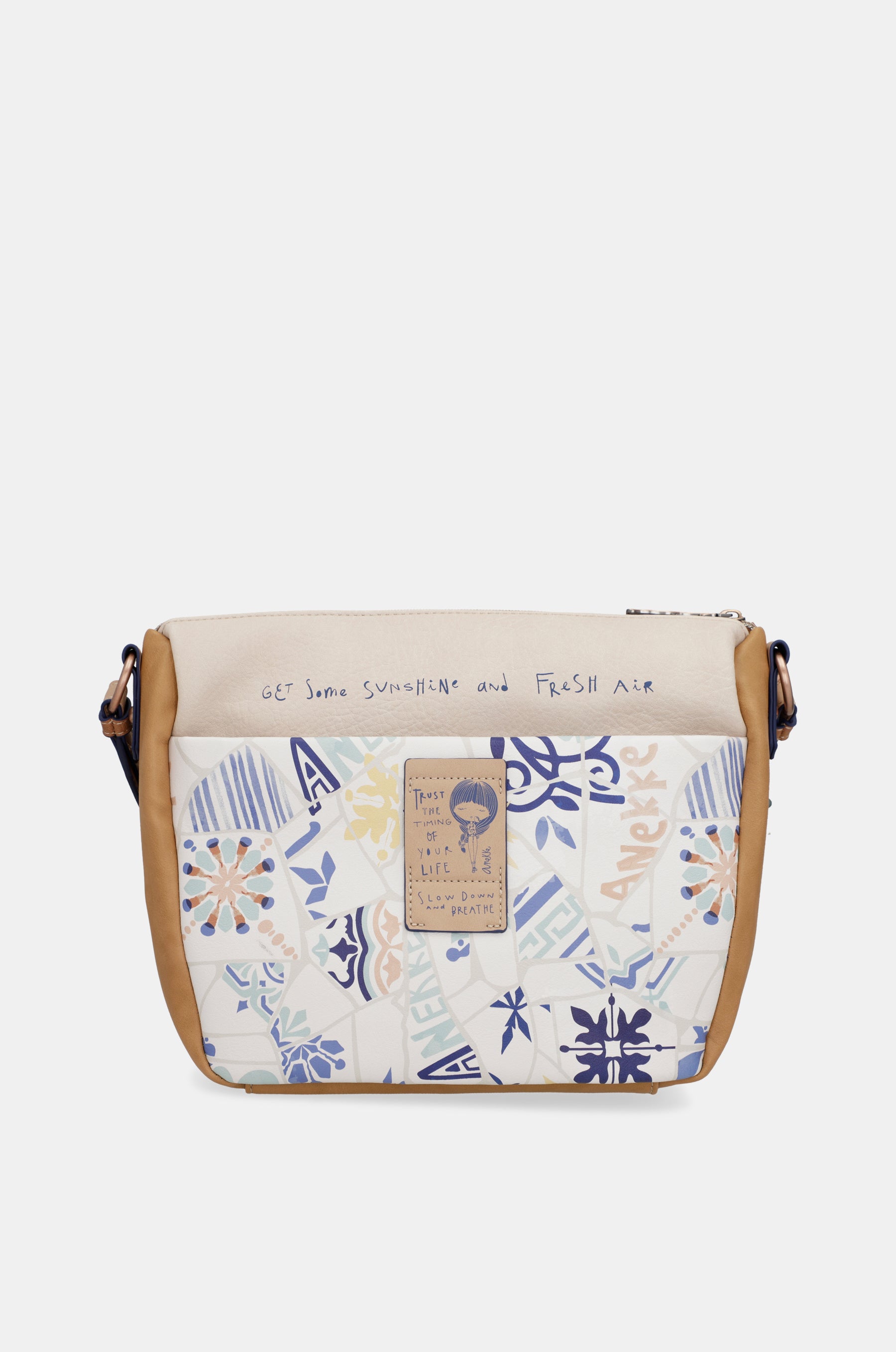 Bandolera con estampado azulejo Sunrise