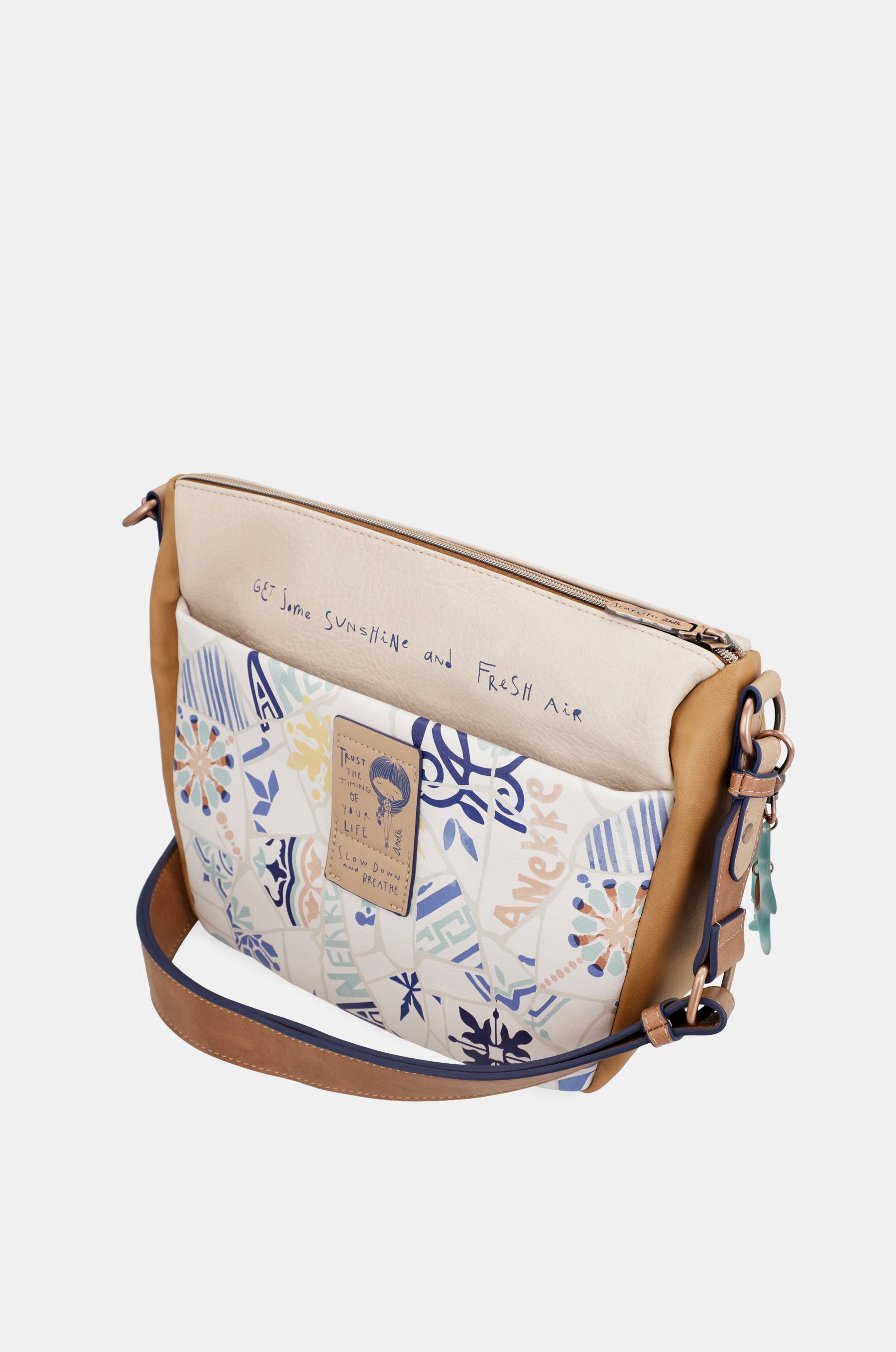 Bandolera con estampado azulejo Sunrise