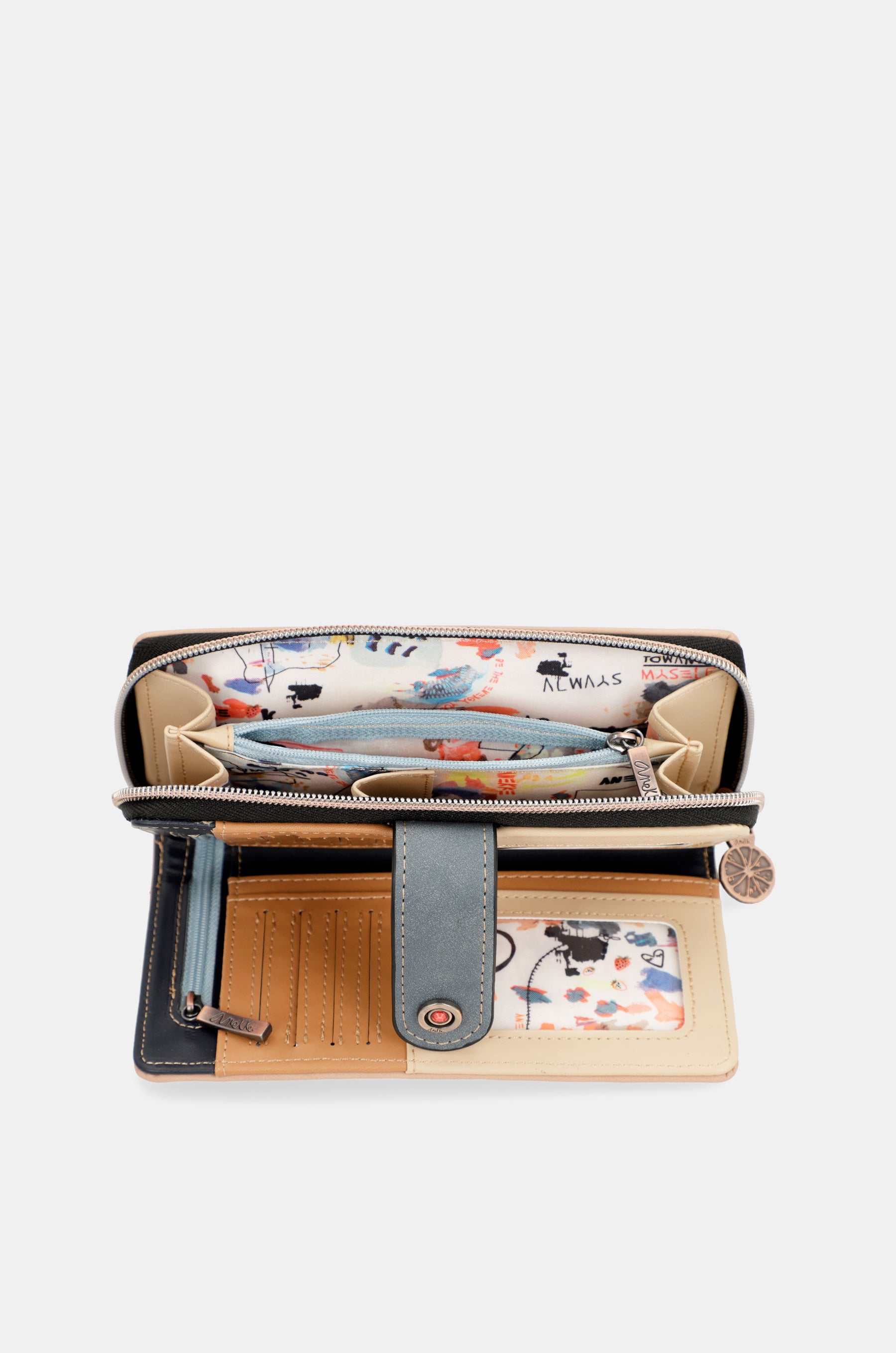 Billetero grande estampado Fun & Music