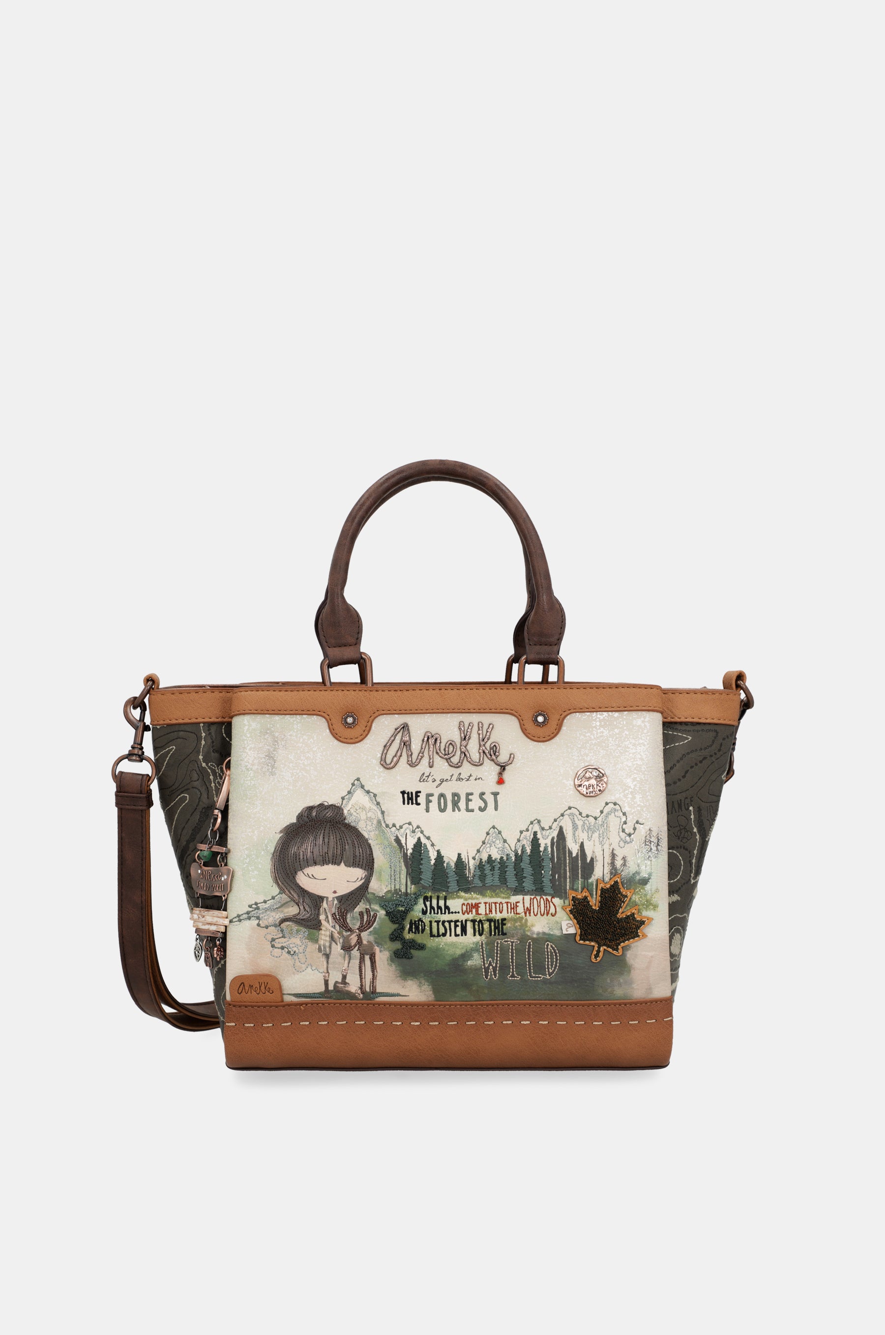 Bolso de dos asas con triple compartimento The Forest