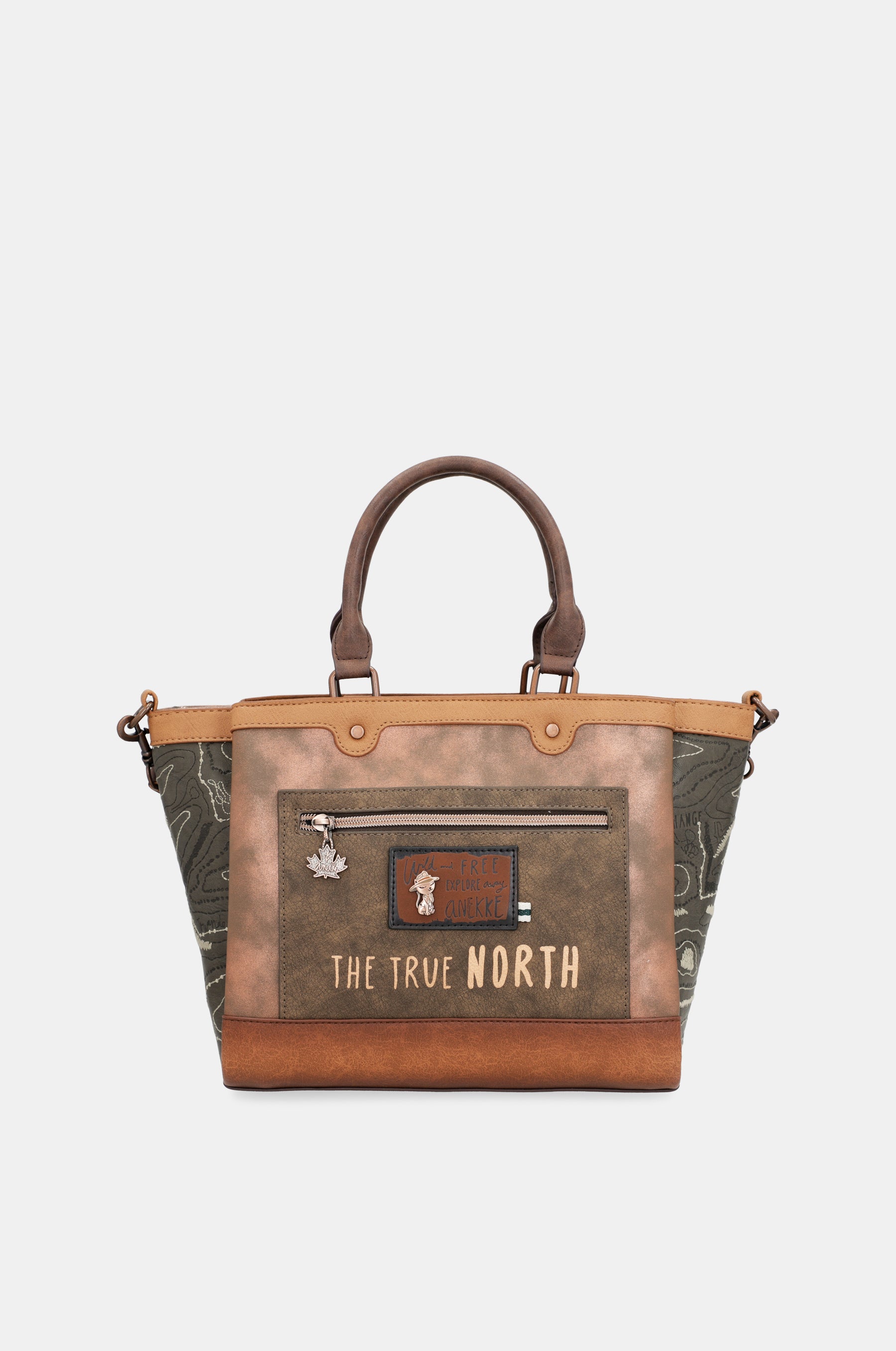 Bolso de dos asas con triple compartimento The Forest