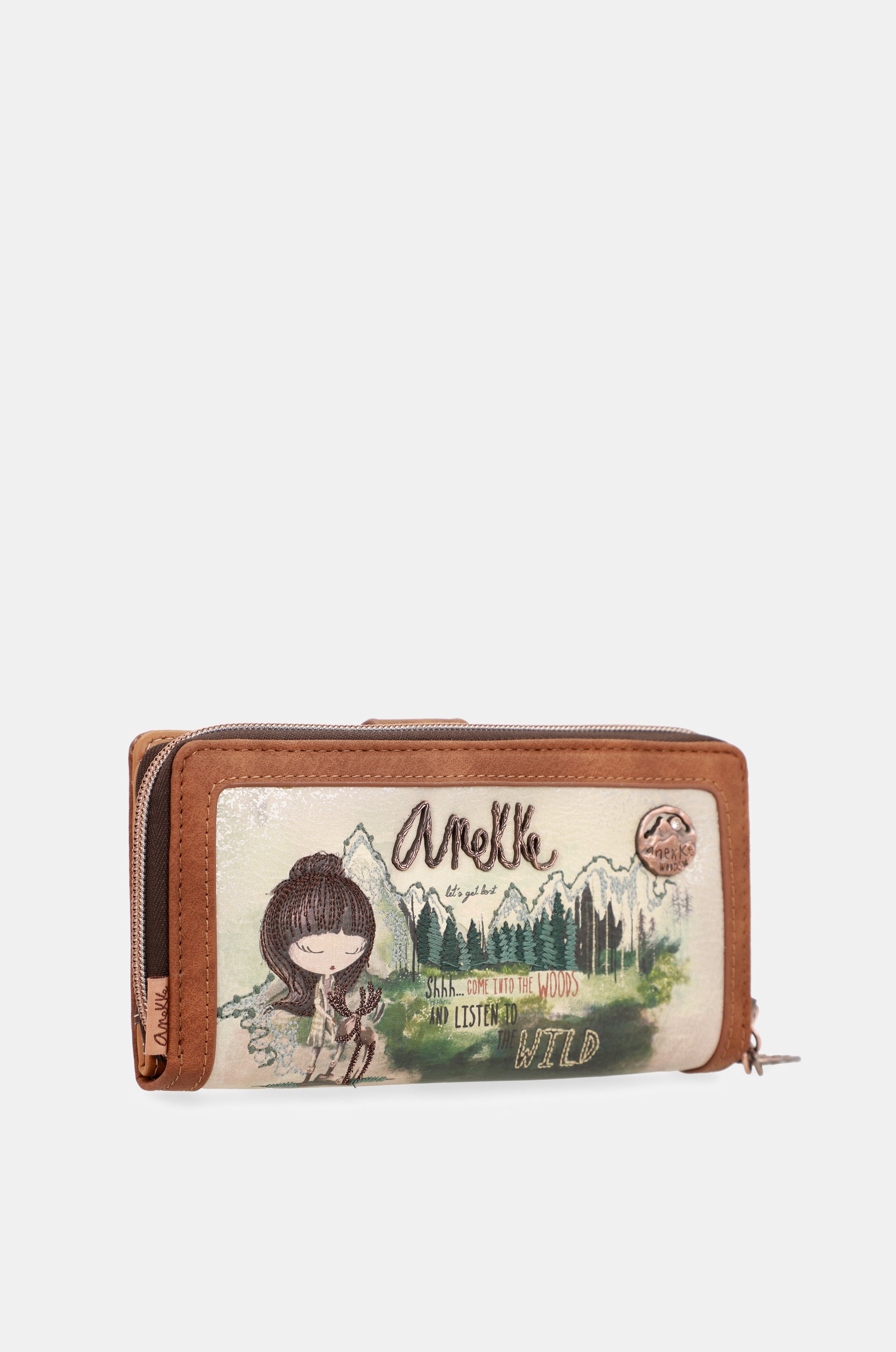 Billetero grande estampado The Forest