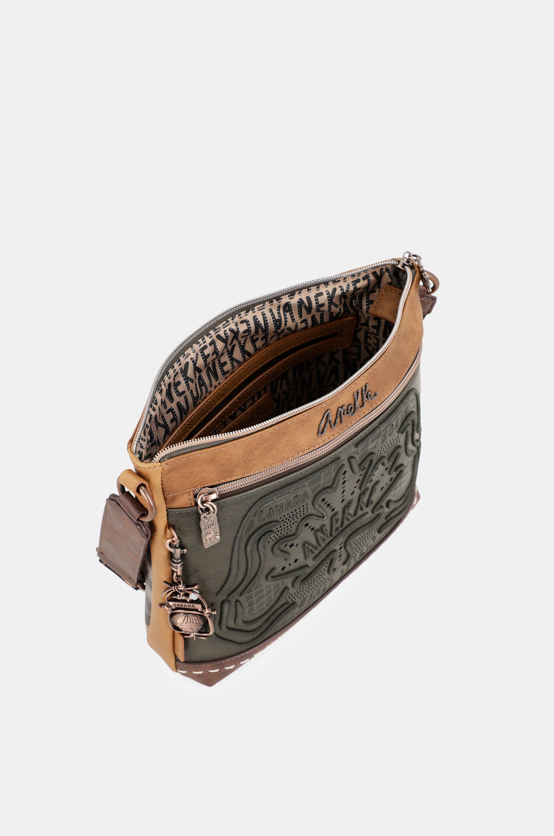 Bandolera mediana verde Wild