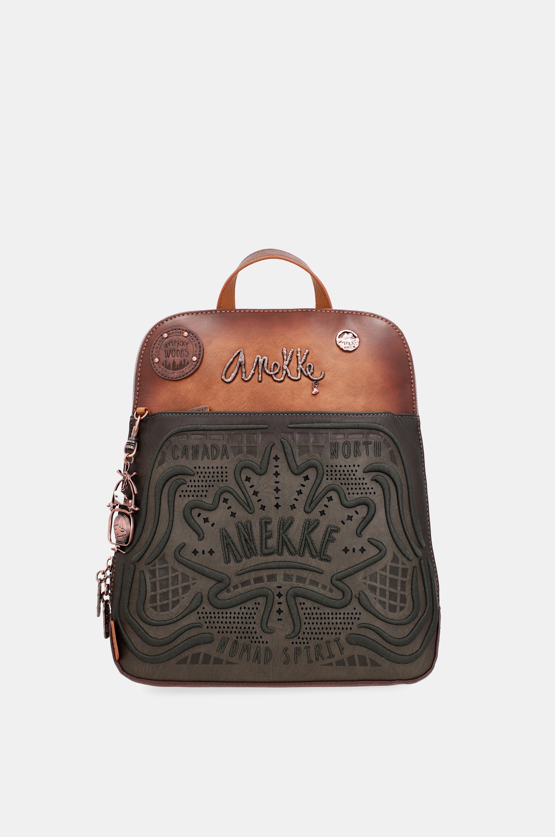 Mochila de paseo verde Wild