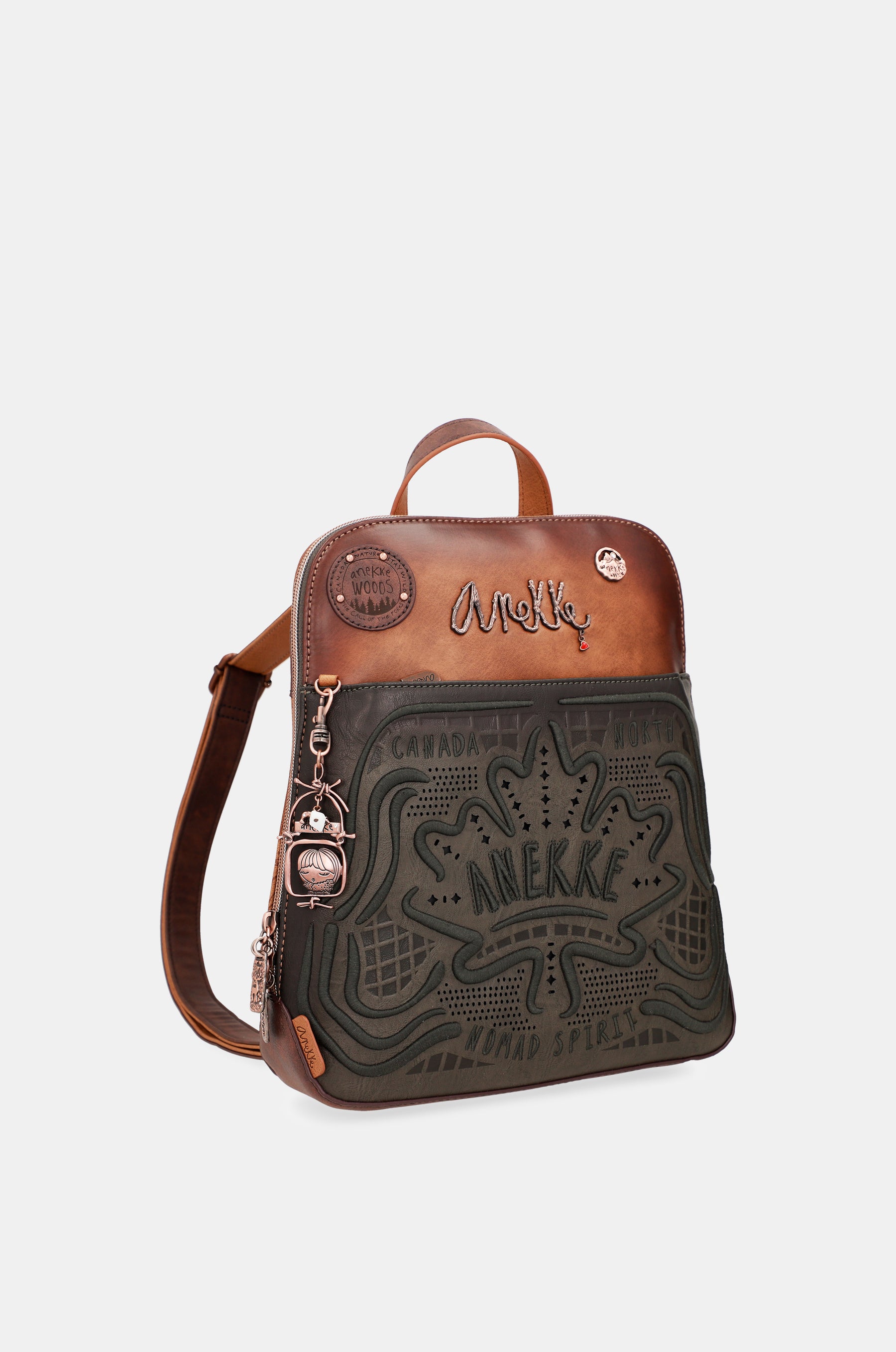 Mochila de paseo verde Wild