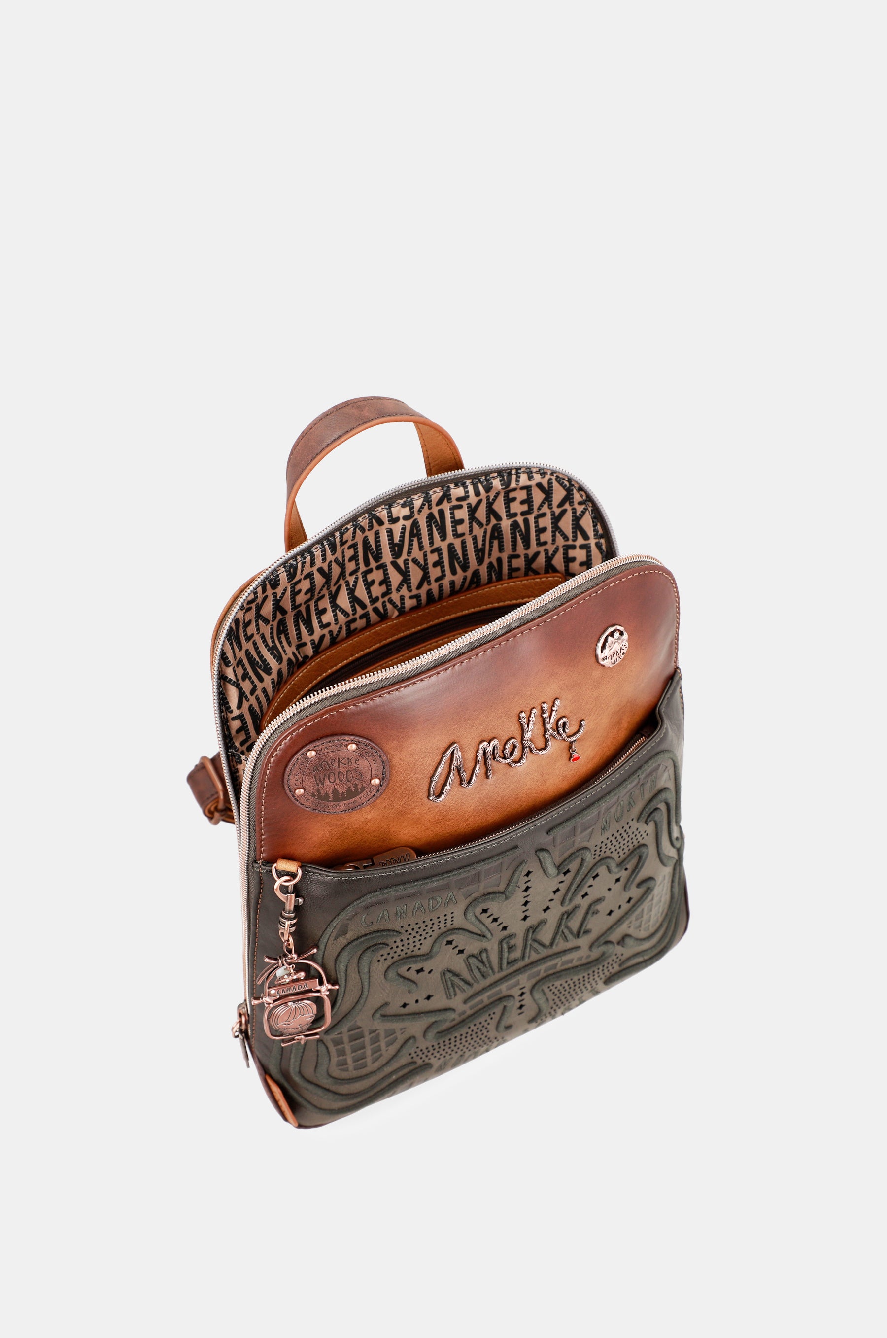 Mochila de paseo verde Wild