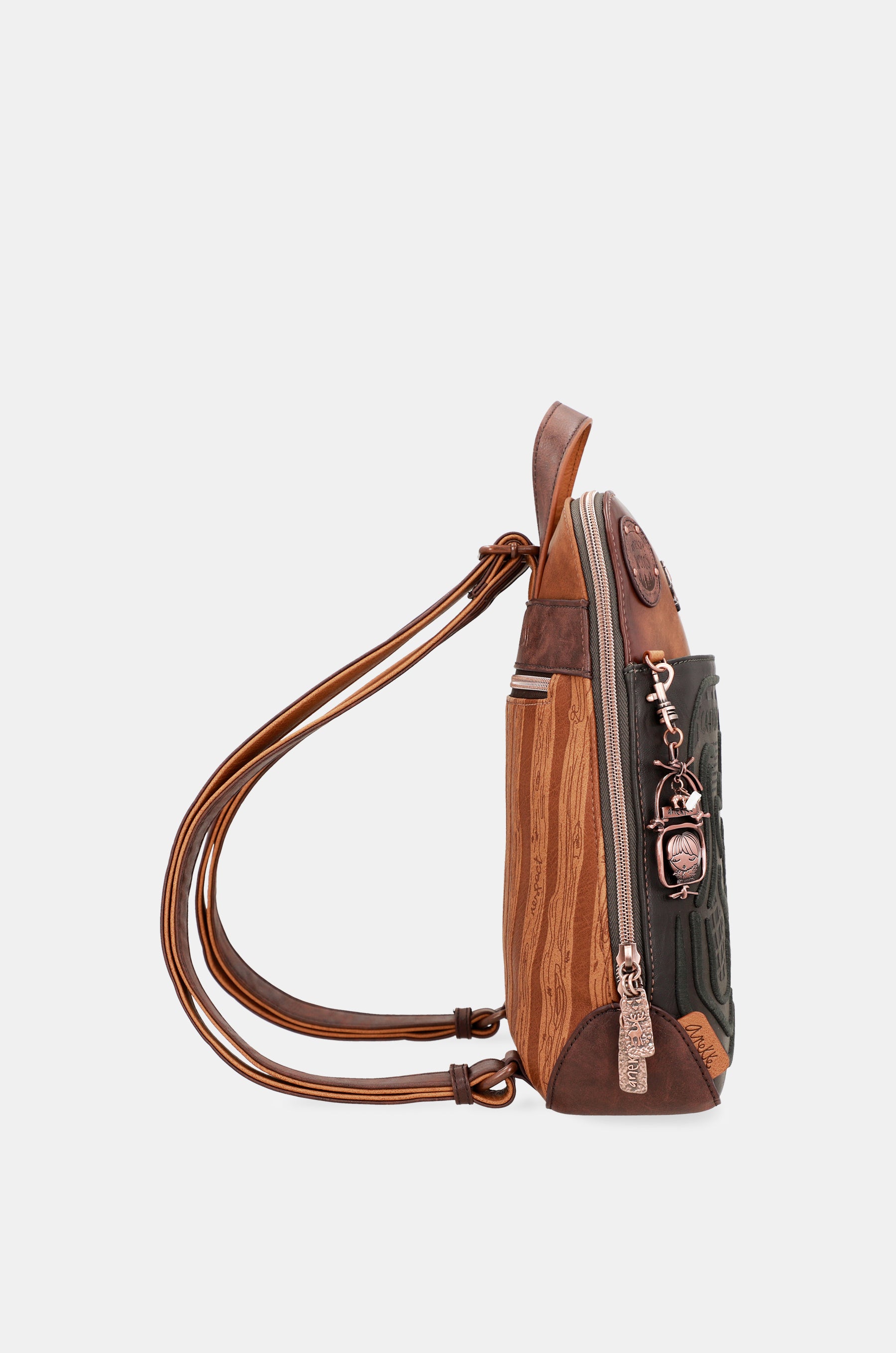Mochila de paseo verde Wild