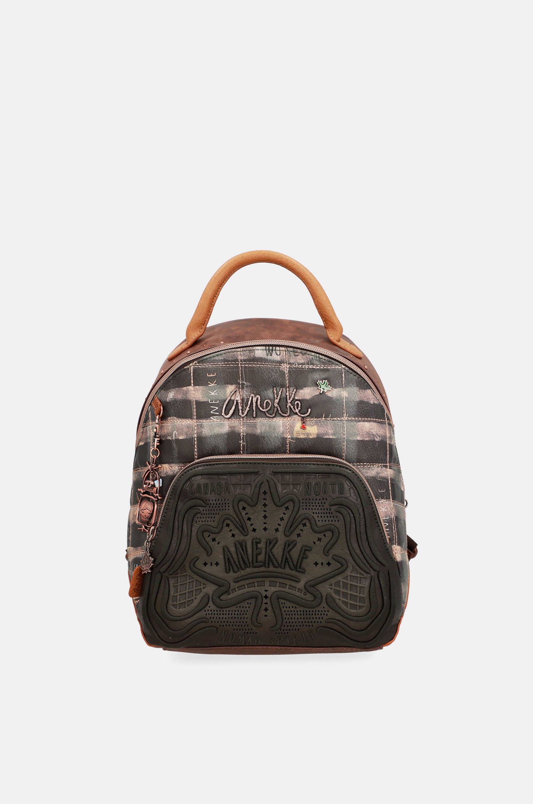 Mochila con cuadros verdes Wild