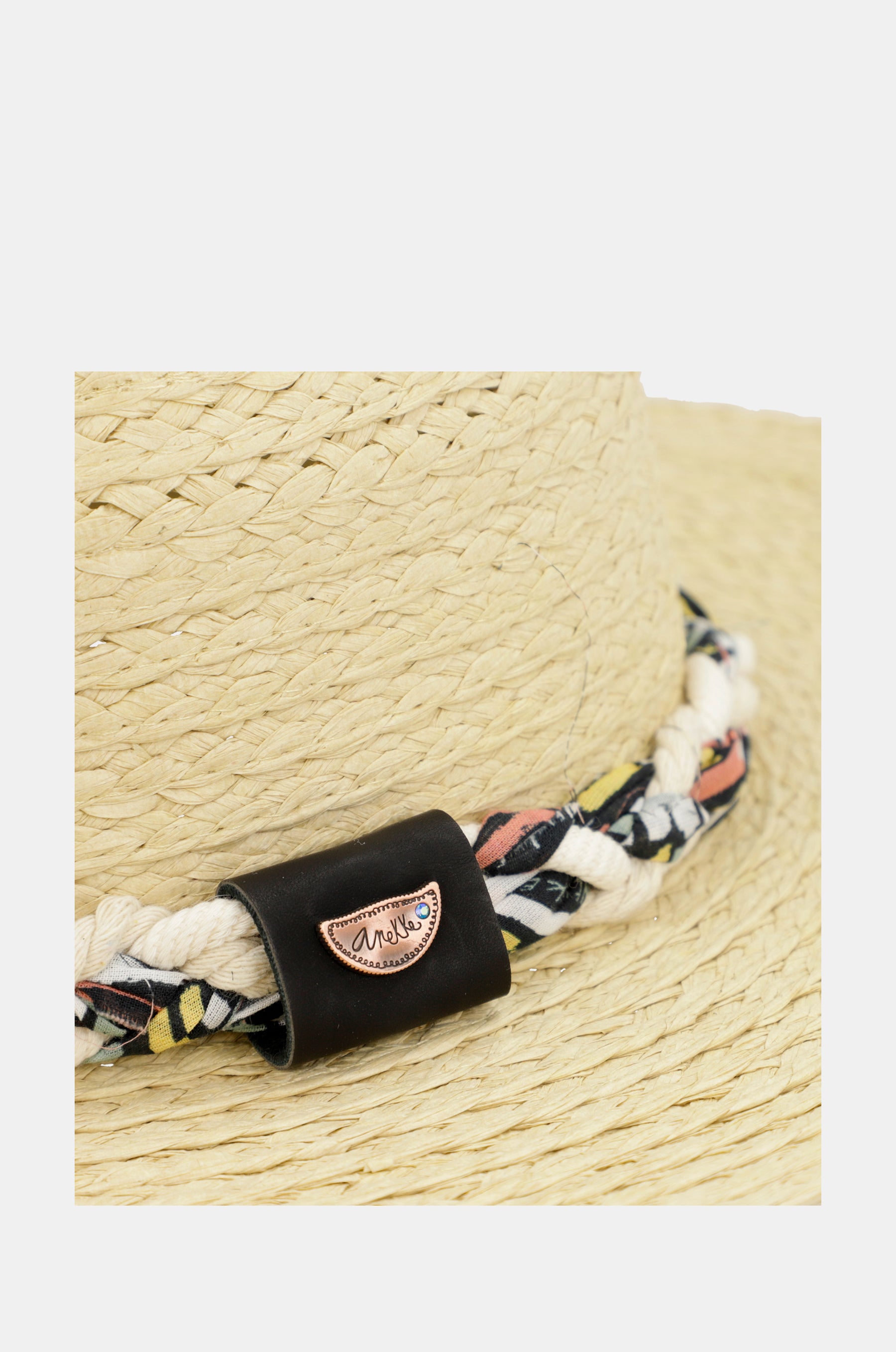 Sombrero rafia crudo
