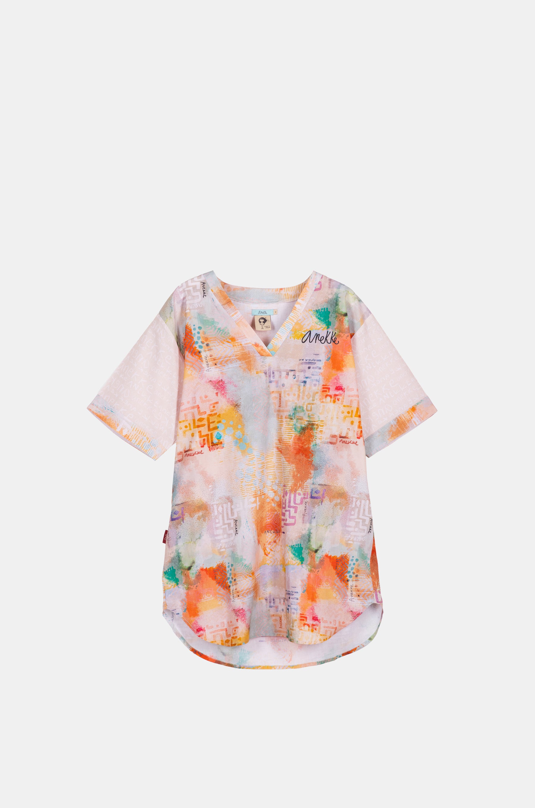 Vestido corto estampado