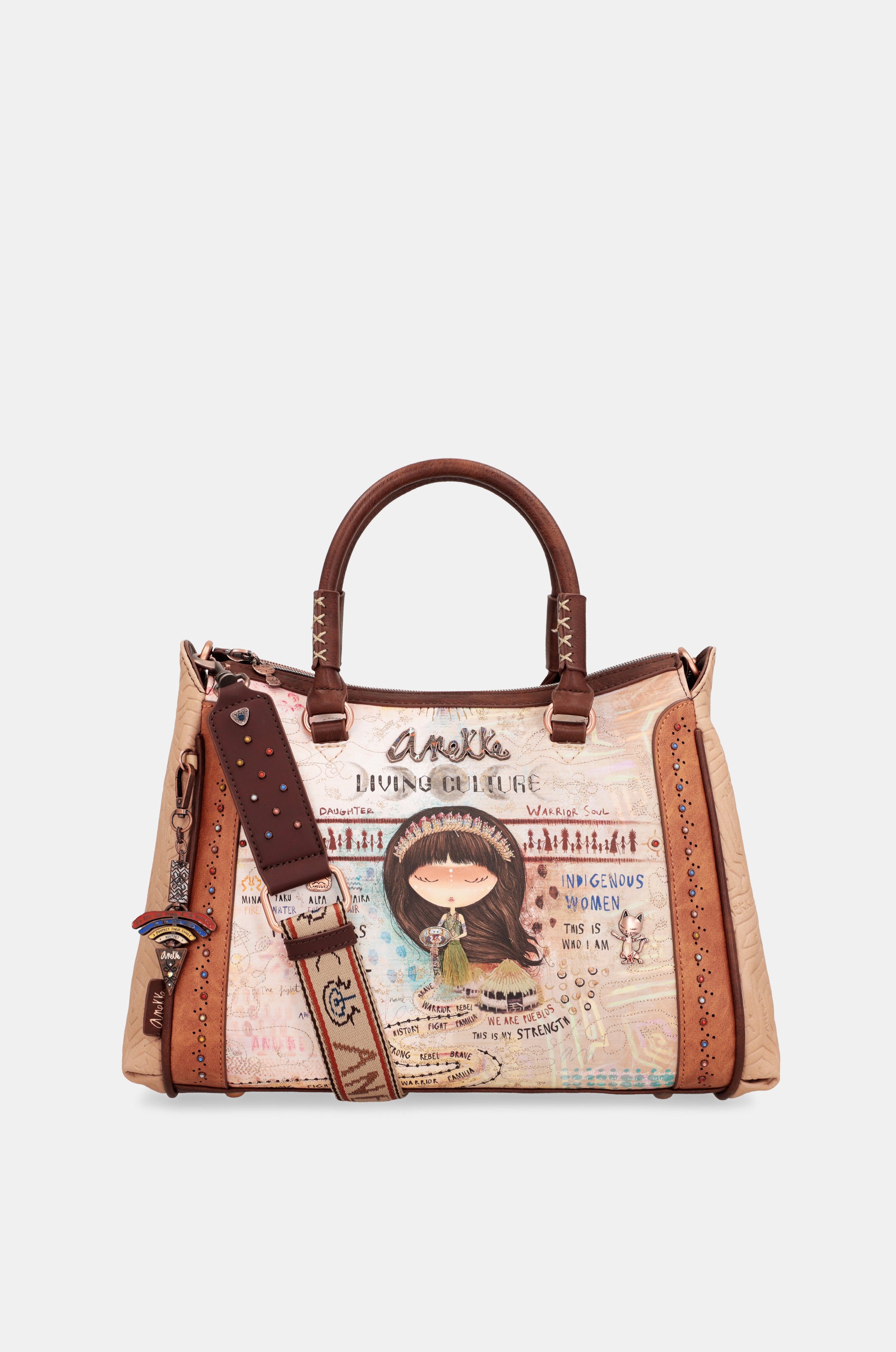 Bolso grande de asas con bandolera Menire