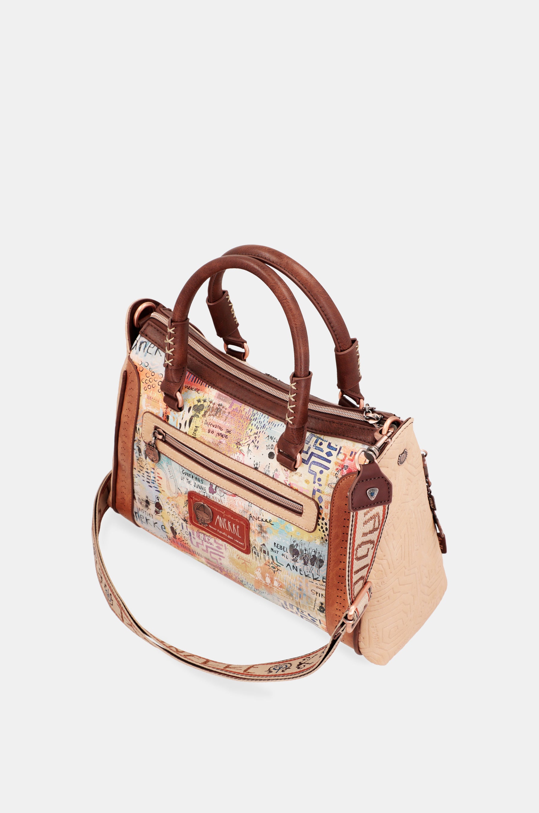 Bolso grande de asas con bandolera Menire