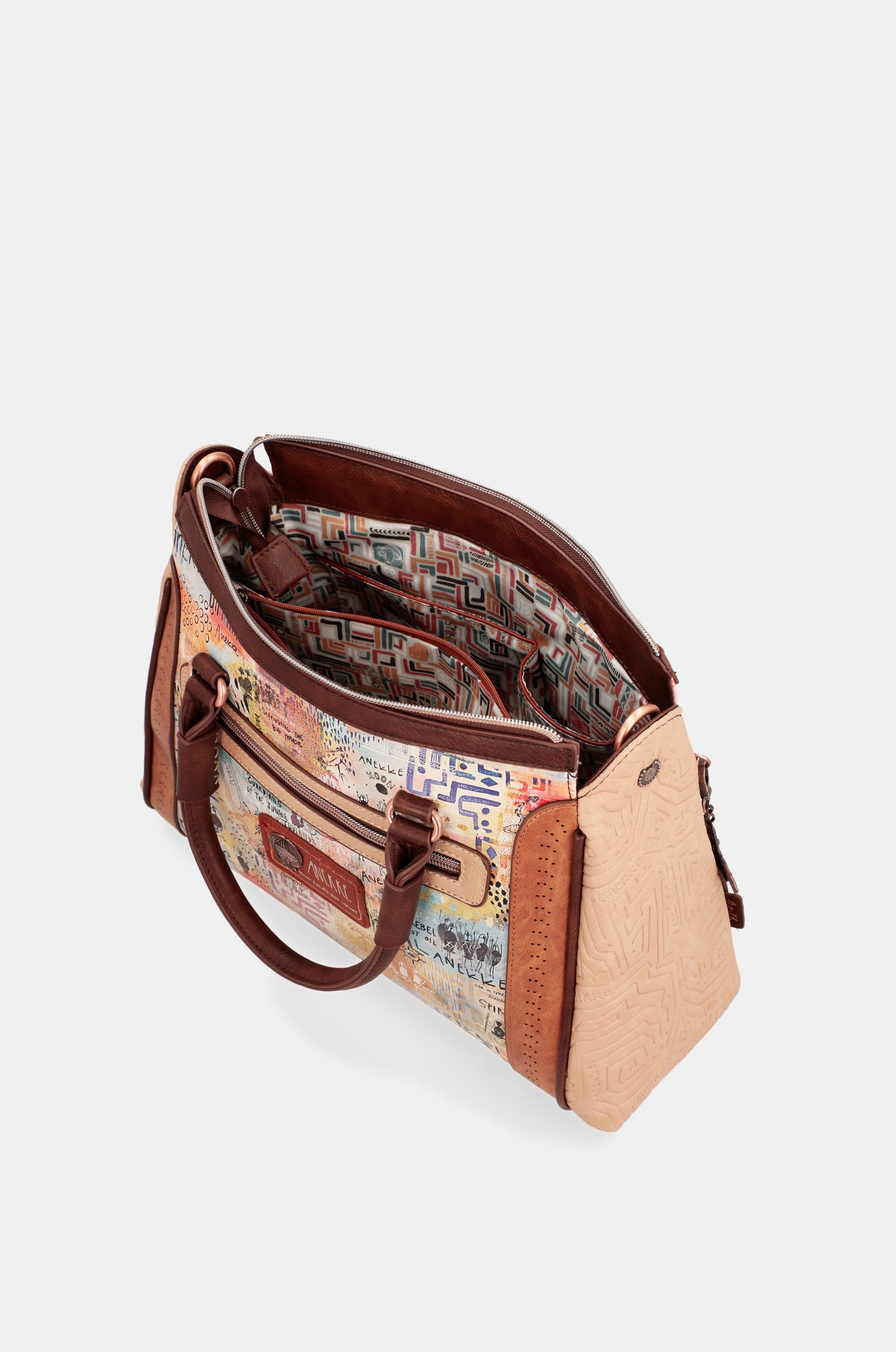 Bolso grande de asas con bandolera Menire