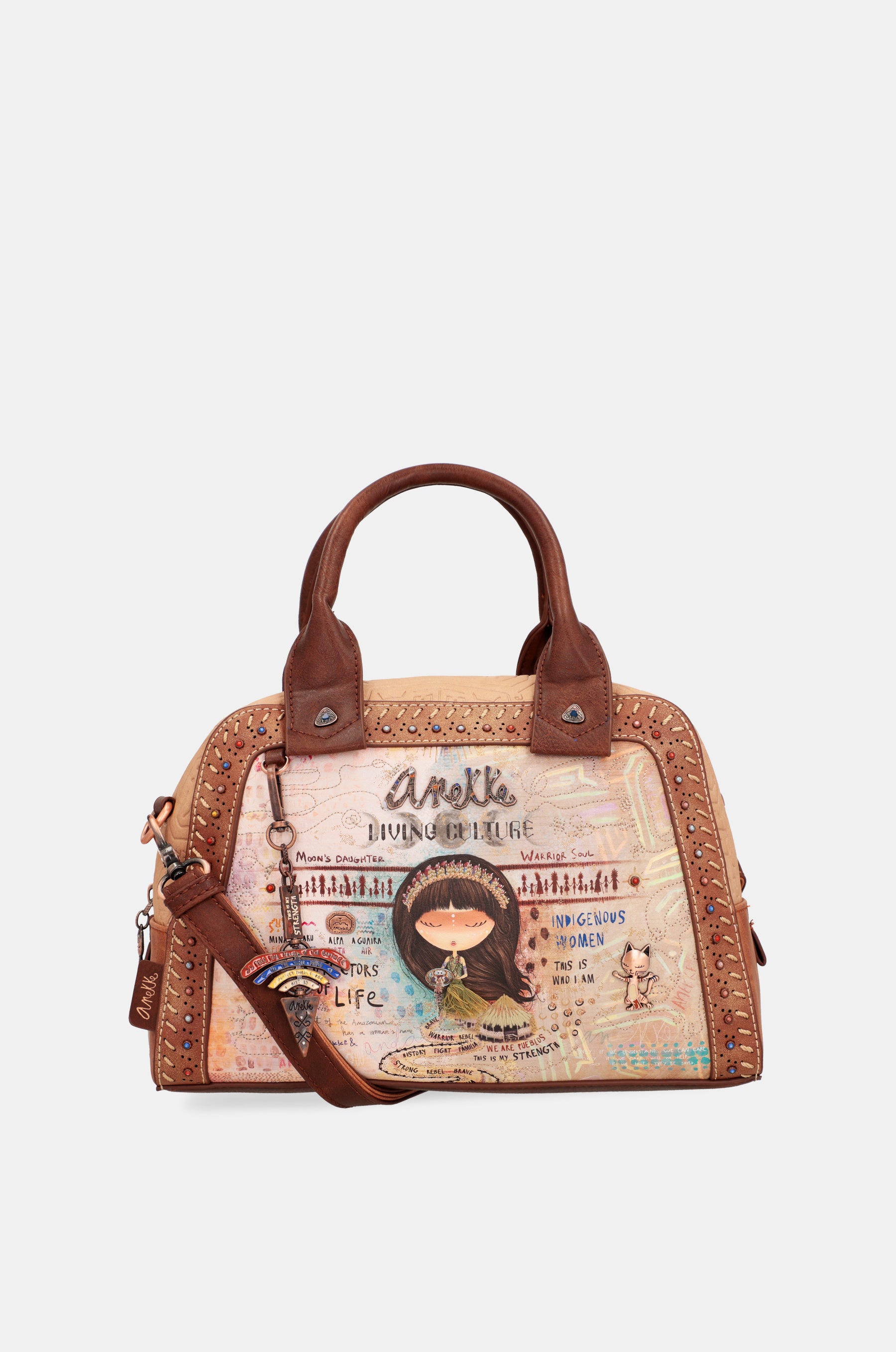Bolso dos asas con bandolera Menire