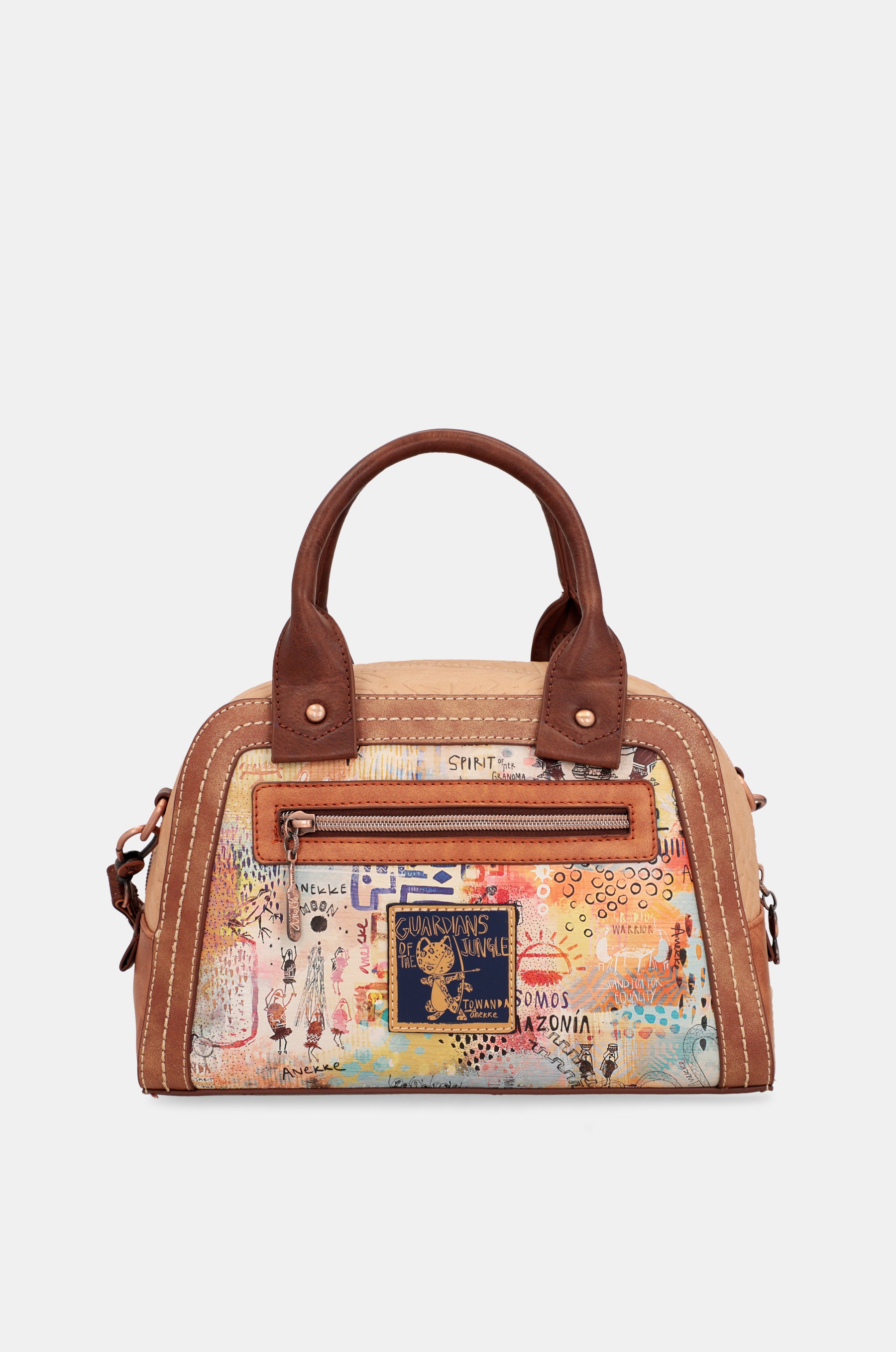 Bolso dos asas con bandolera Menire