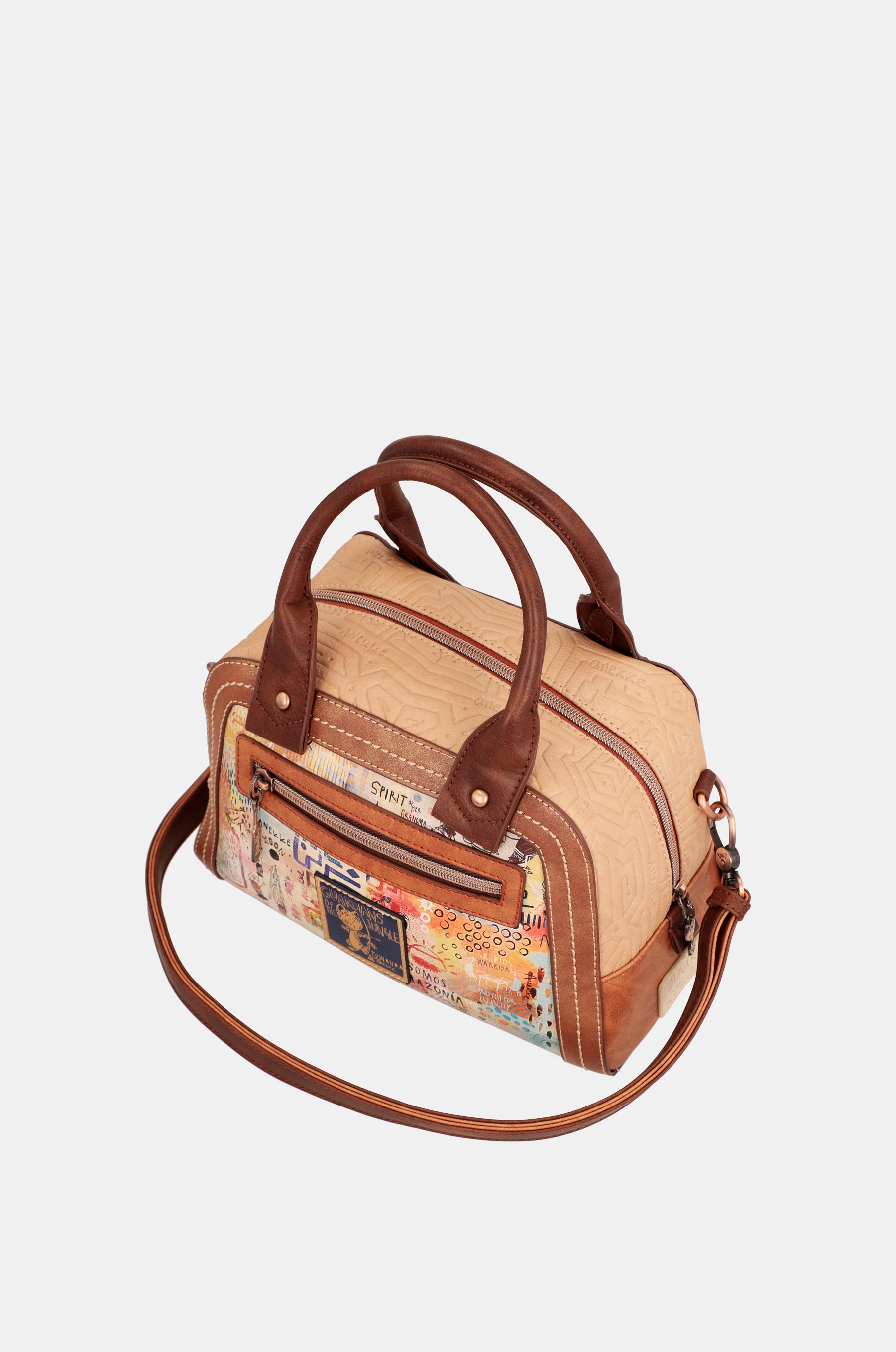 Bolso dos asas con bandolera Menire