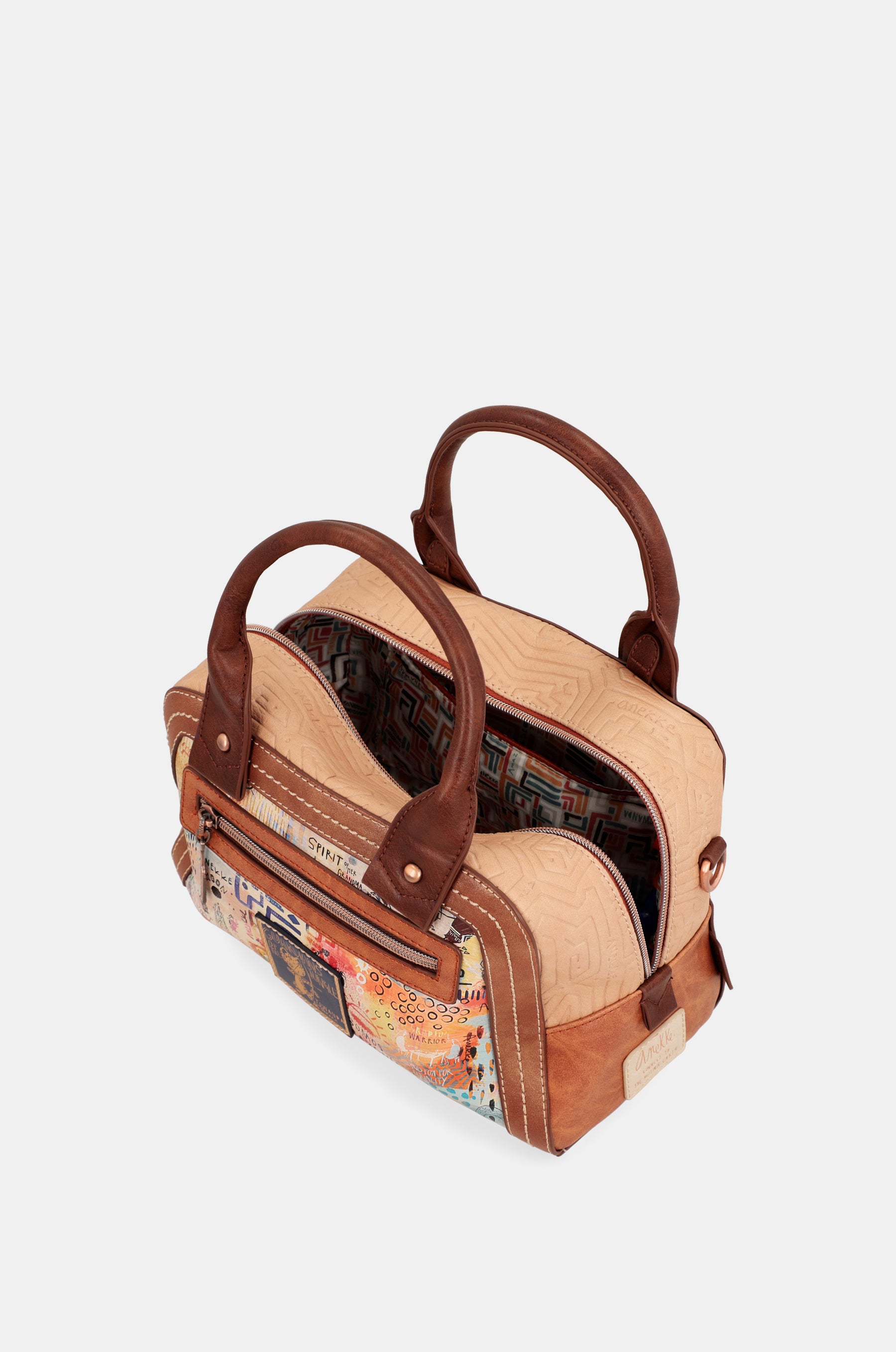 Bolso dos asas con bandolera Menire