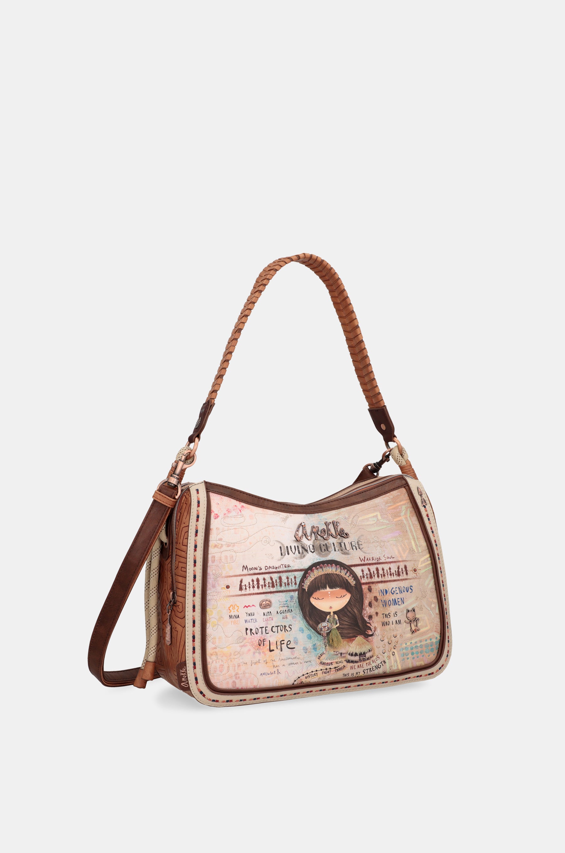 Bolso de hombro con bandolera menire