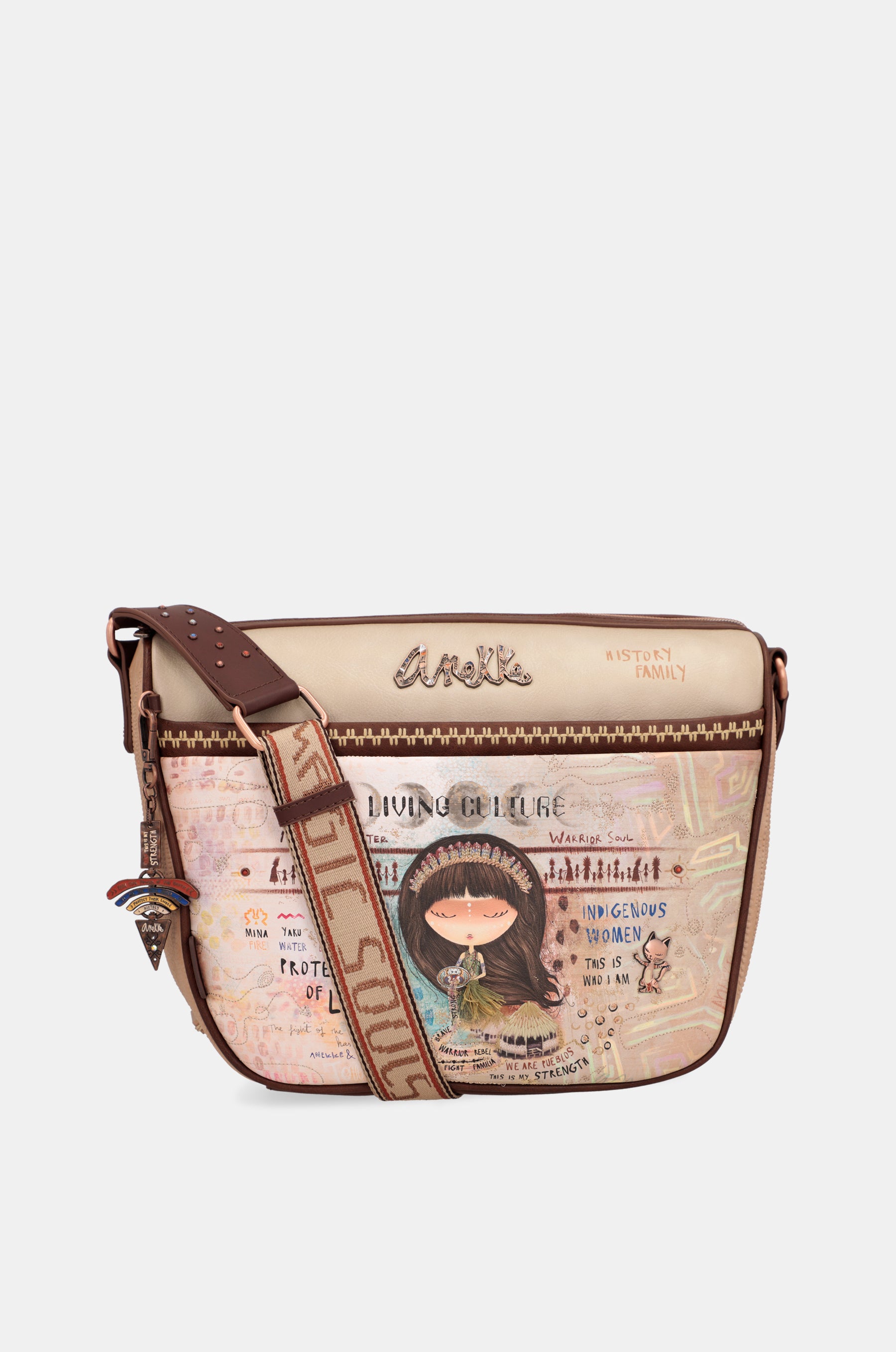 Bandolera grande con bolsillos Menire