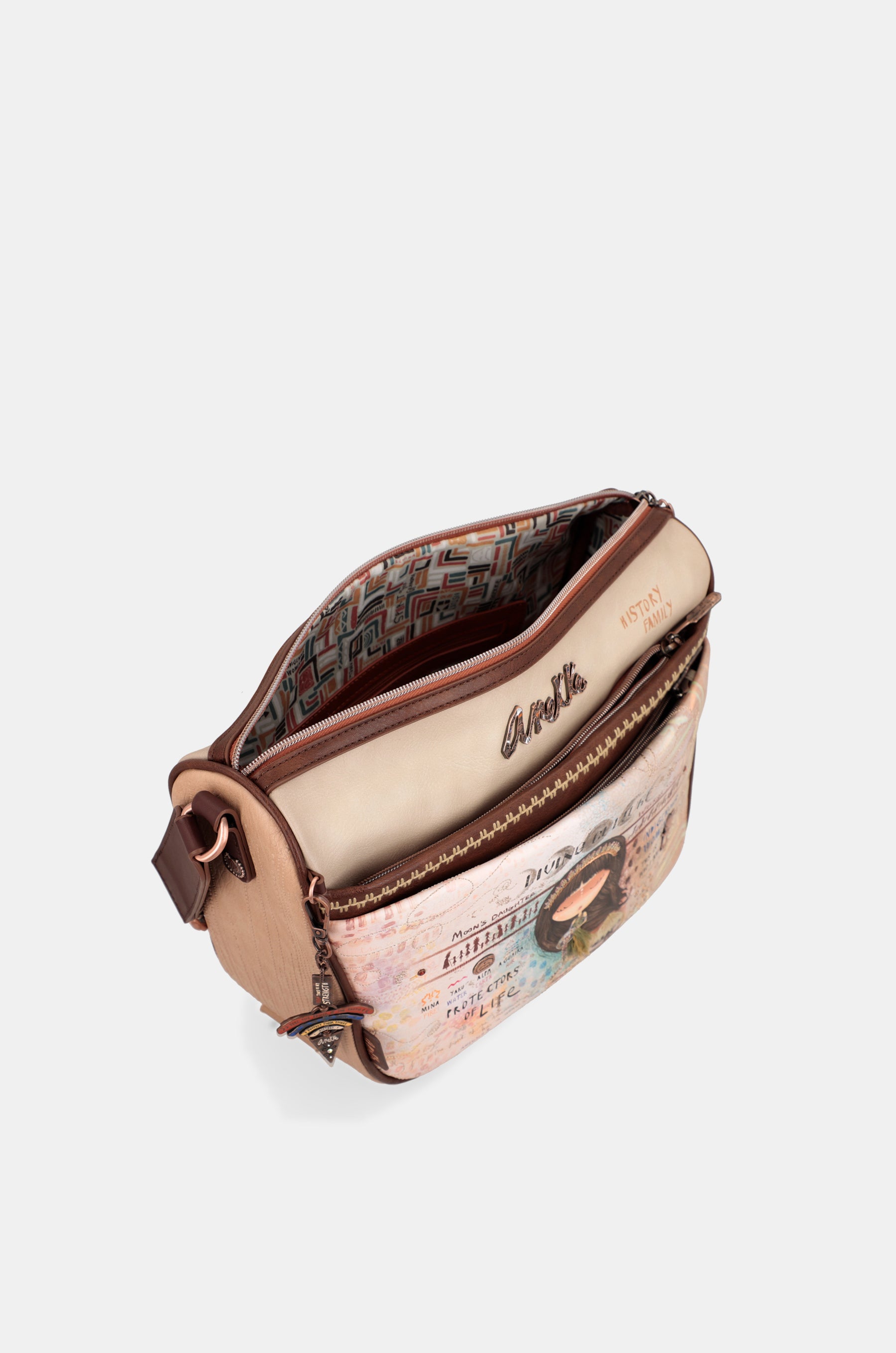 Bandolera grande con bolsillos Menire
