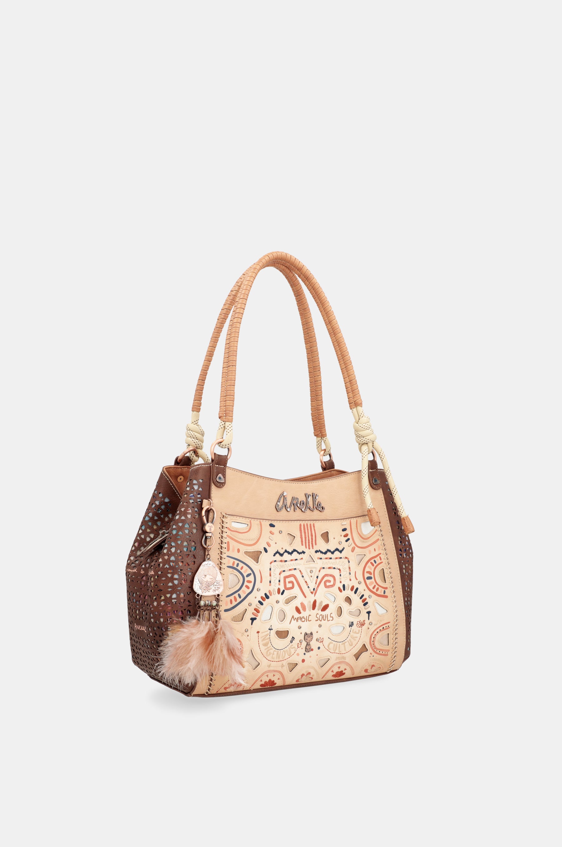 Bolso tote asas trenzadas Tribe