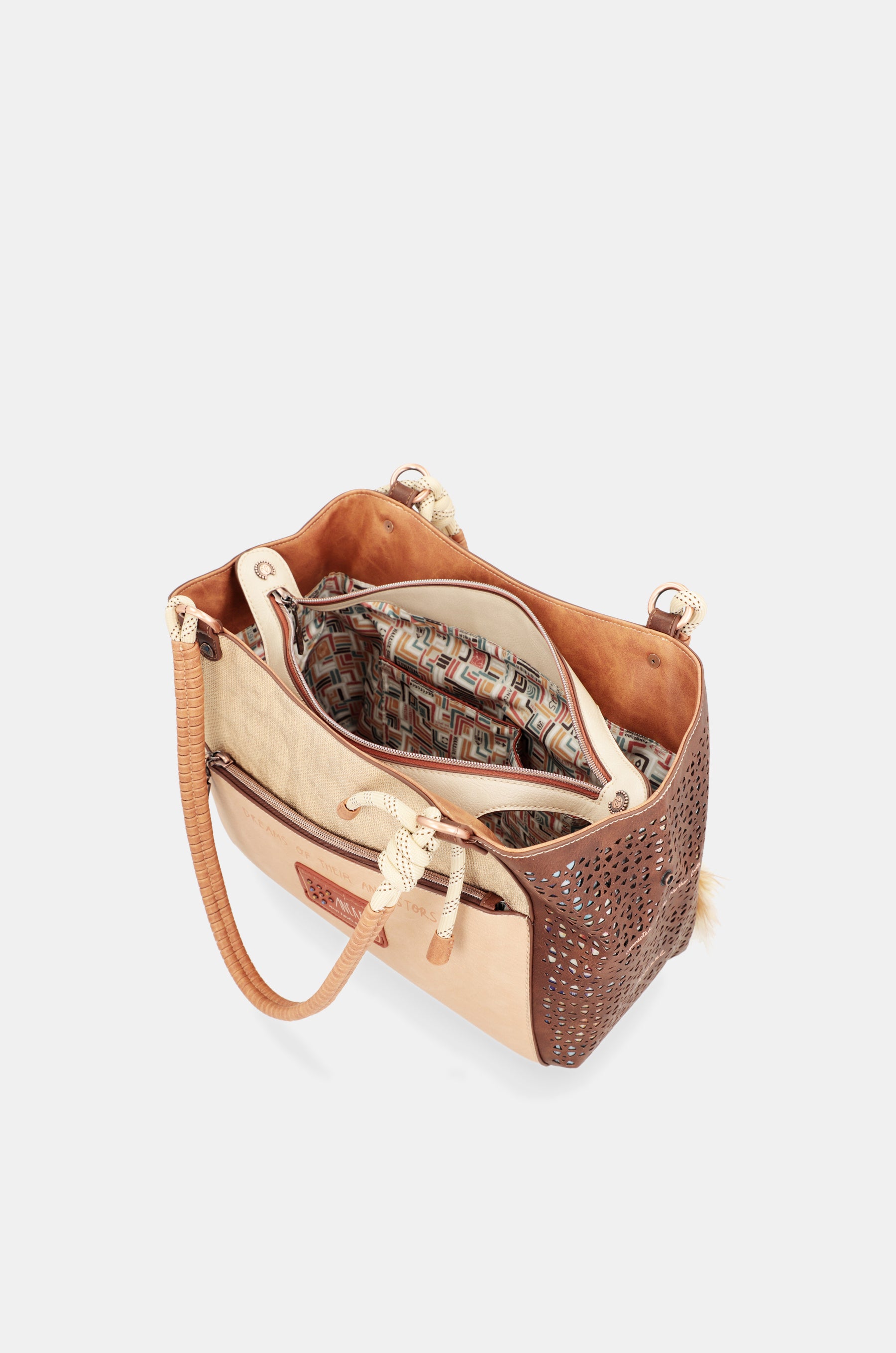Bolso tote asas trenzadas Tribe