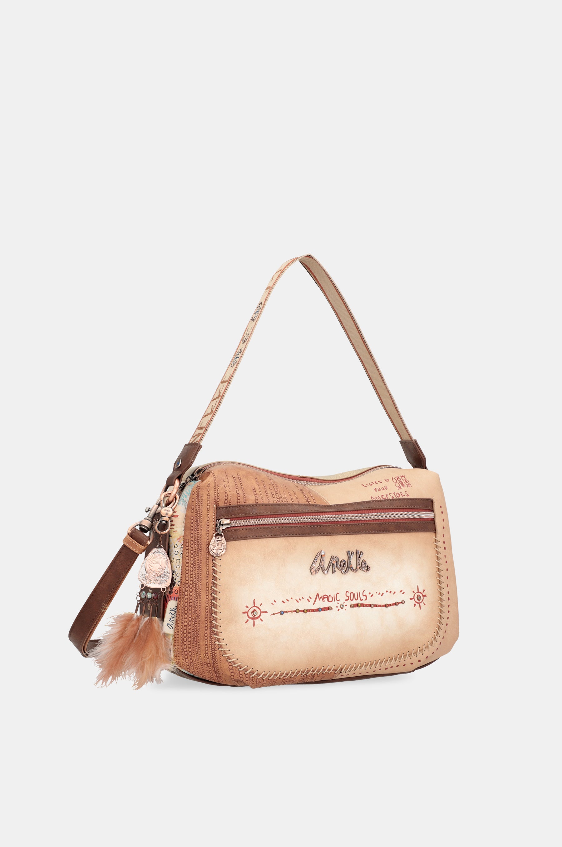 Bolso grande de hombro con bandolera Tribe