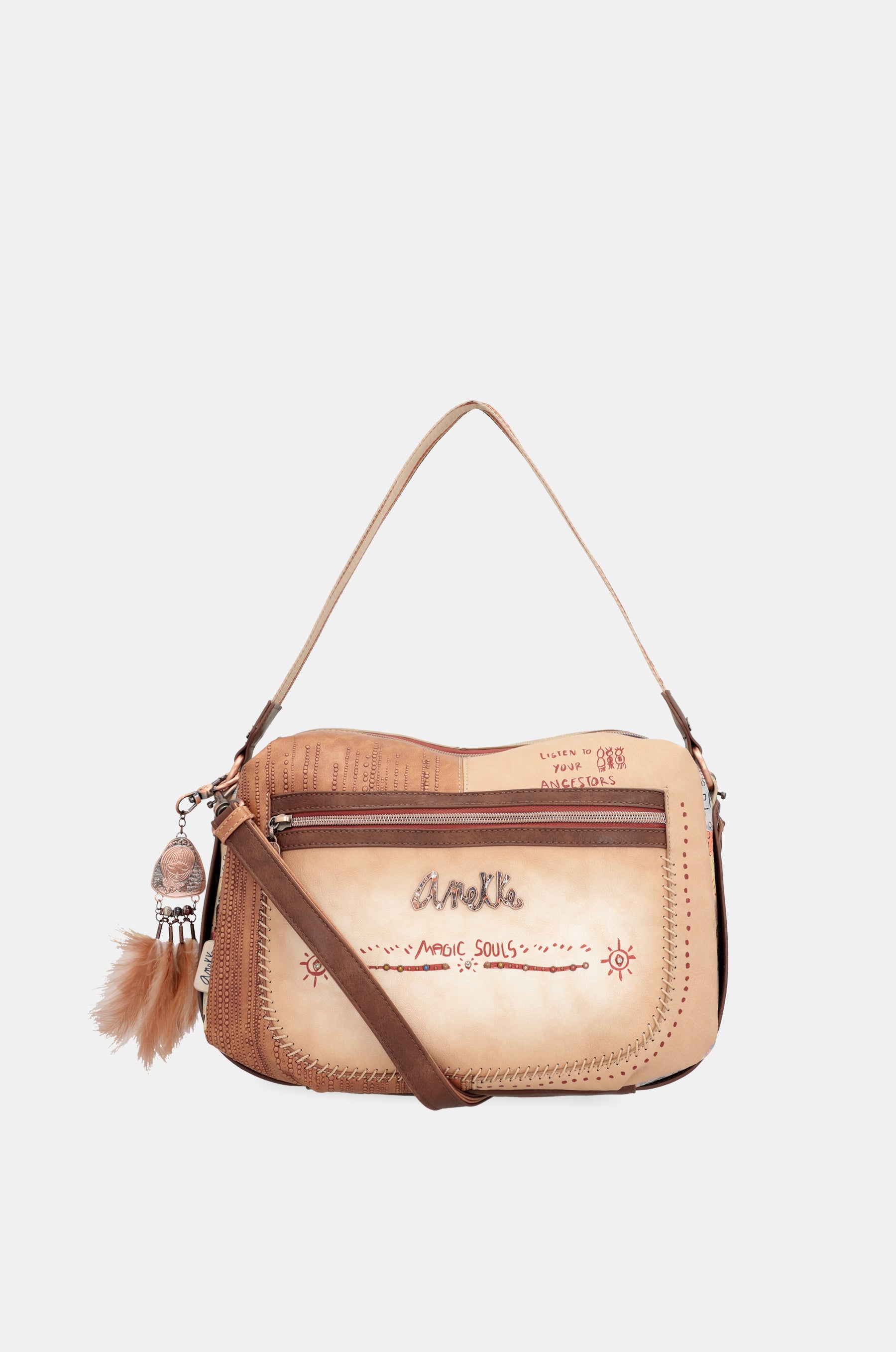 Bolso grande de hombro con bandolera Tribe
