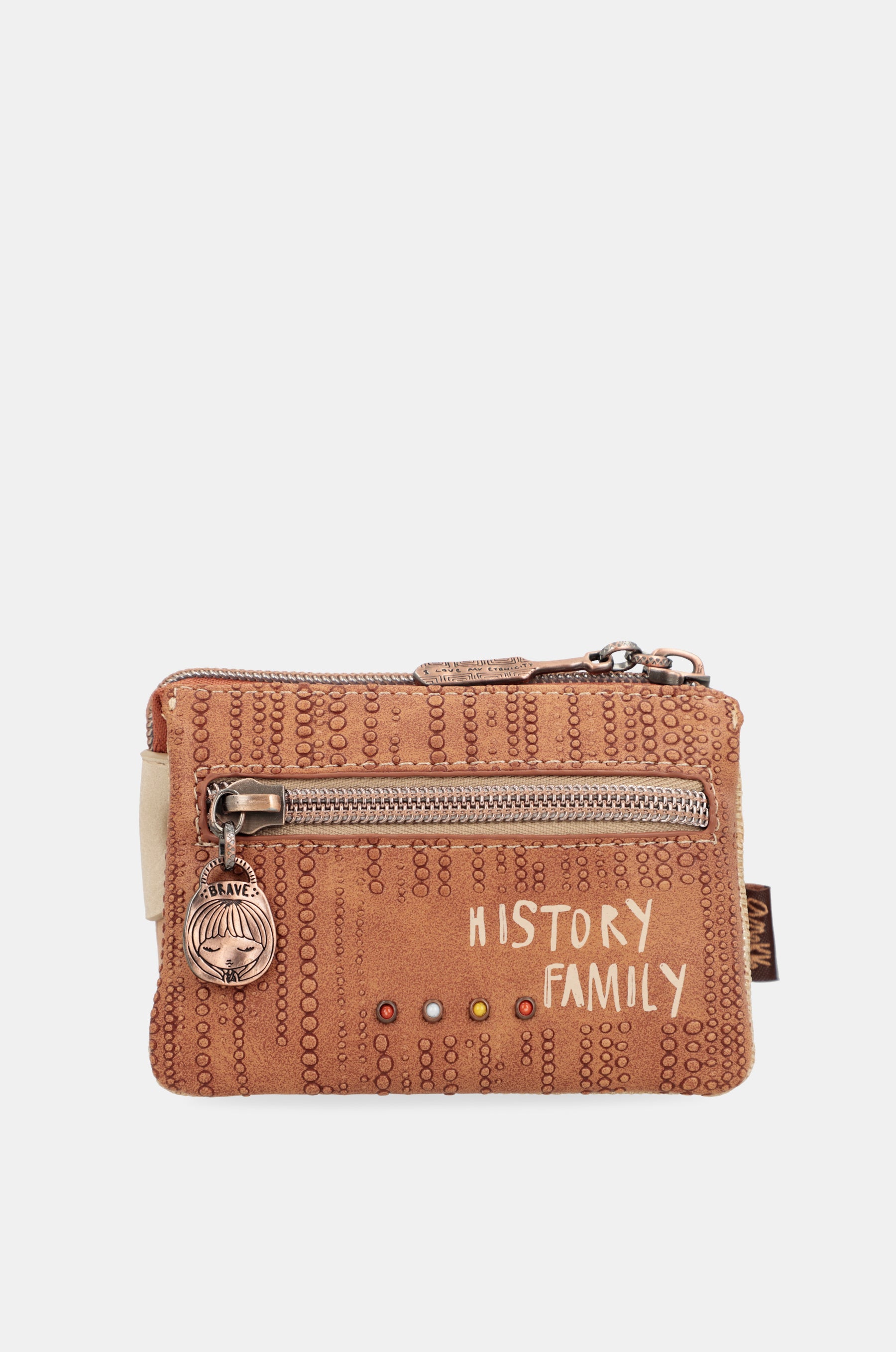 Monedero triple compartimento Tribe
