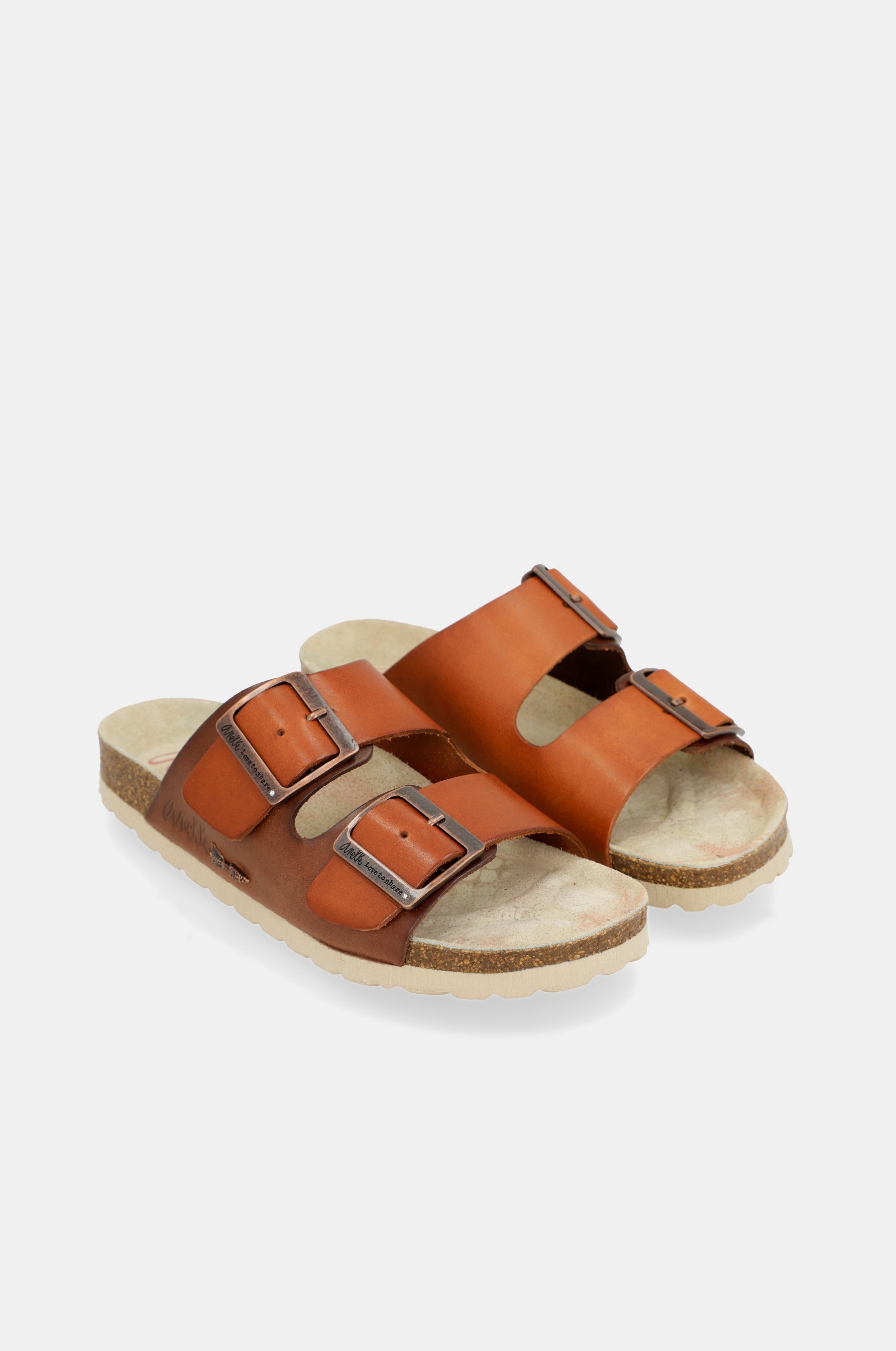 Sandalias bio de mujer marrón Menire
