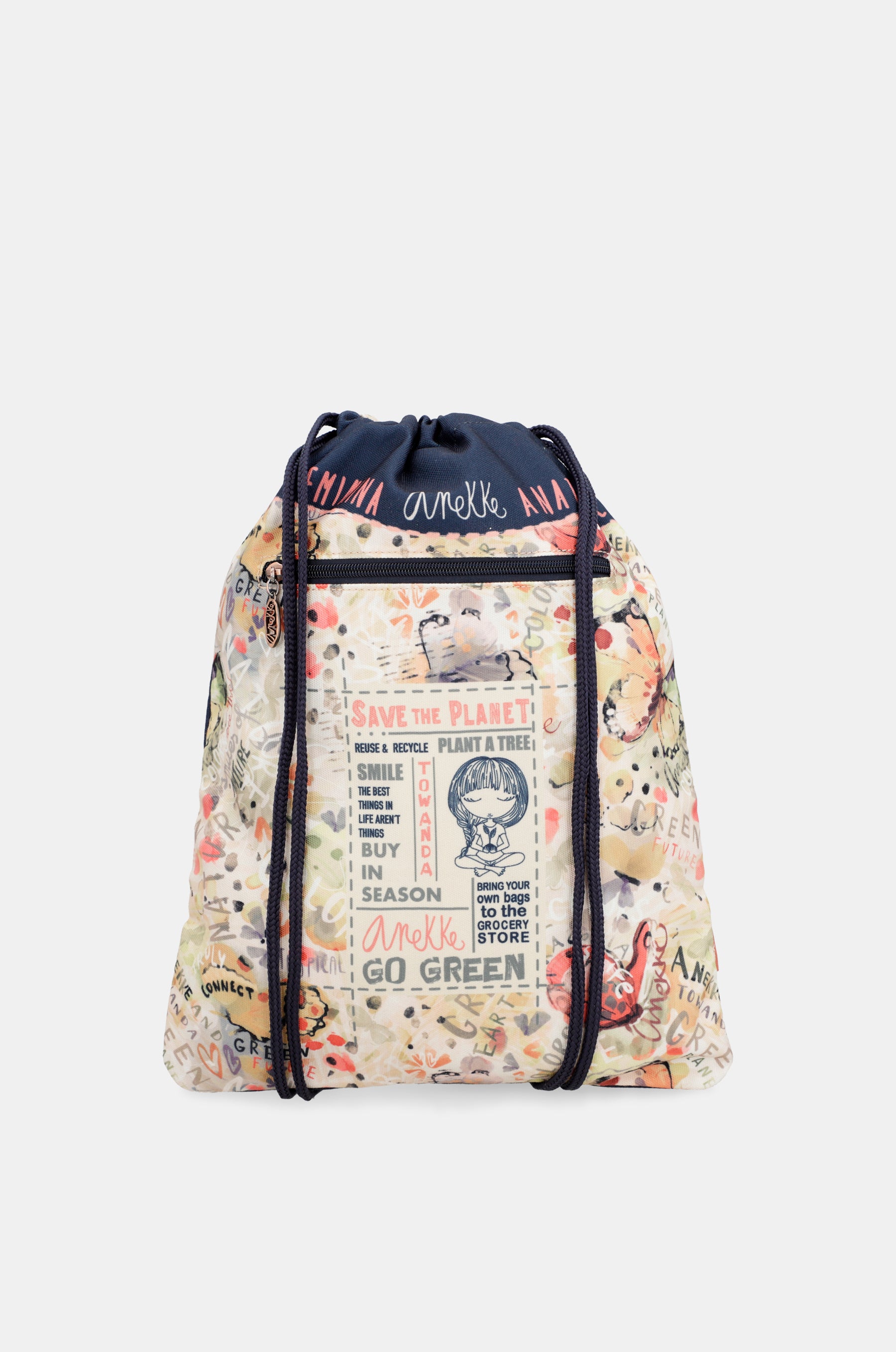 Mochila saco de tela Pachamama