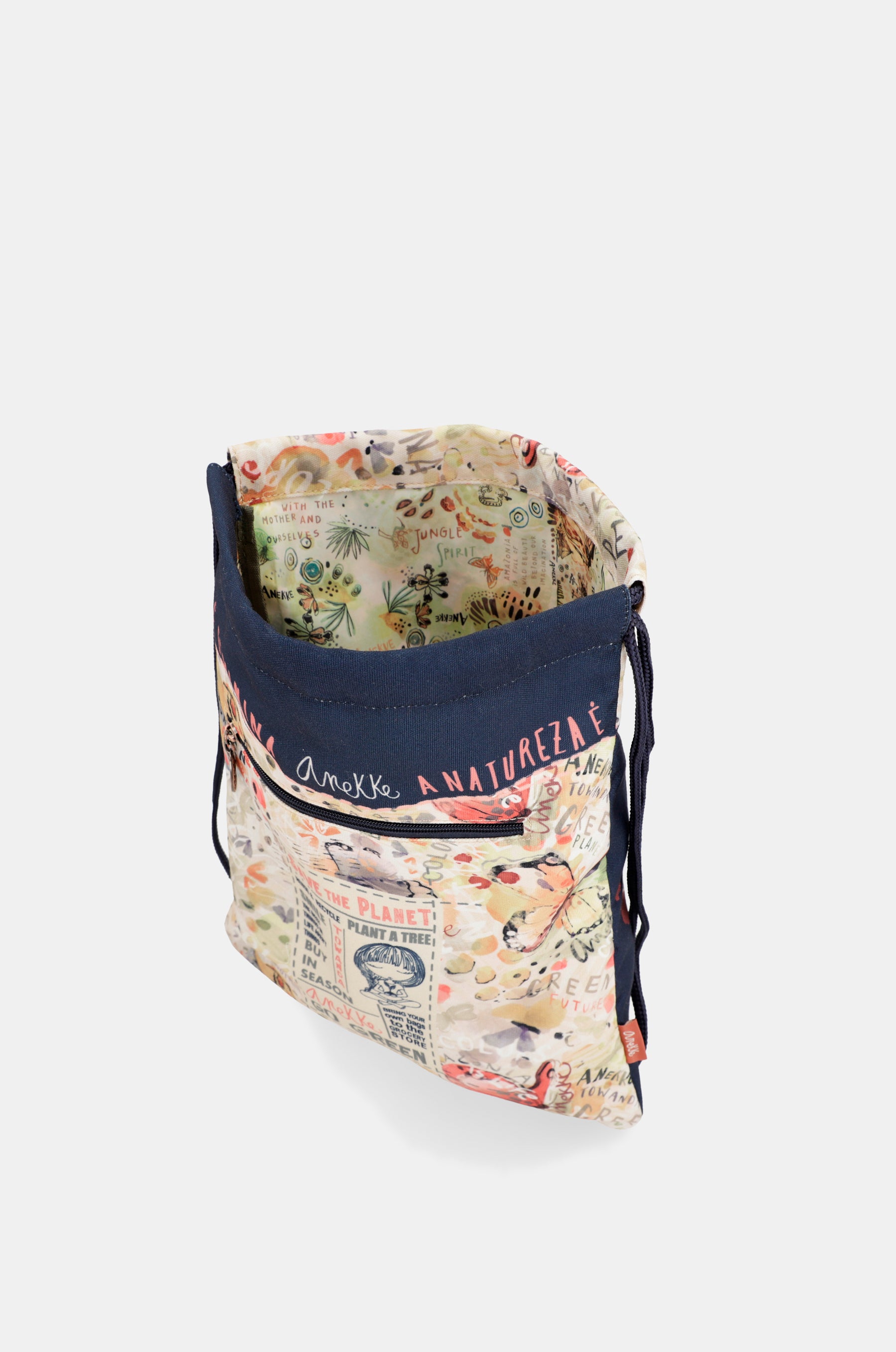 Mochila saco de tela Pachamama
