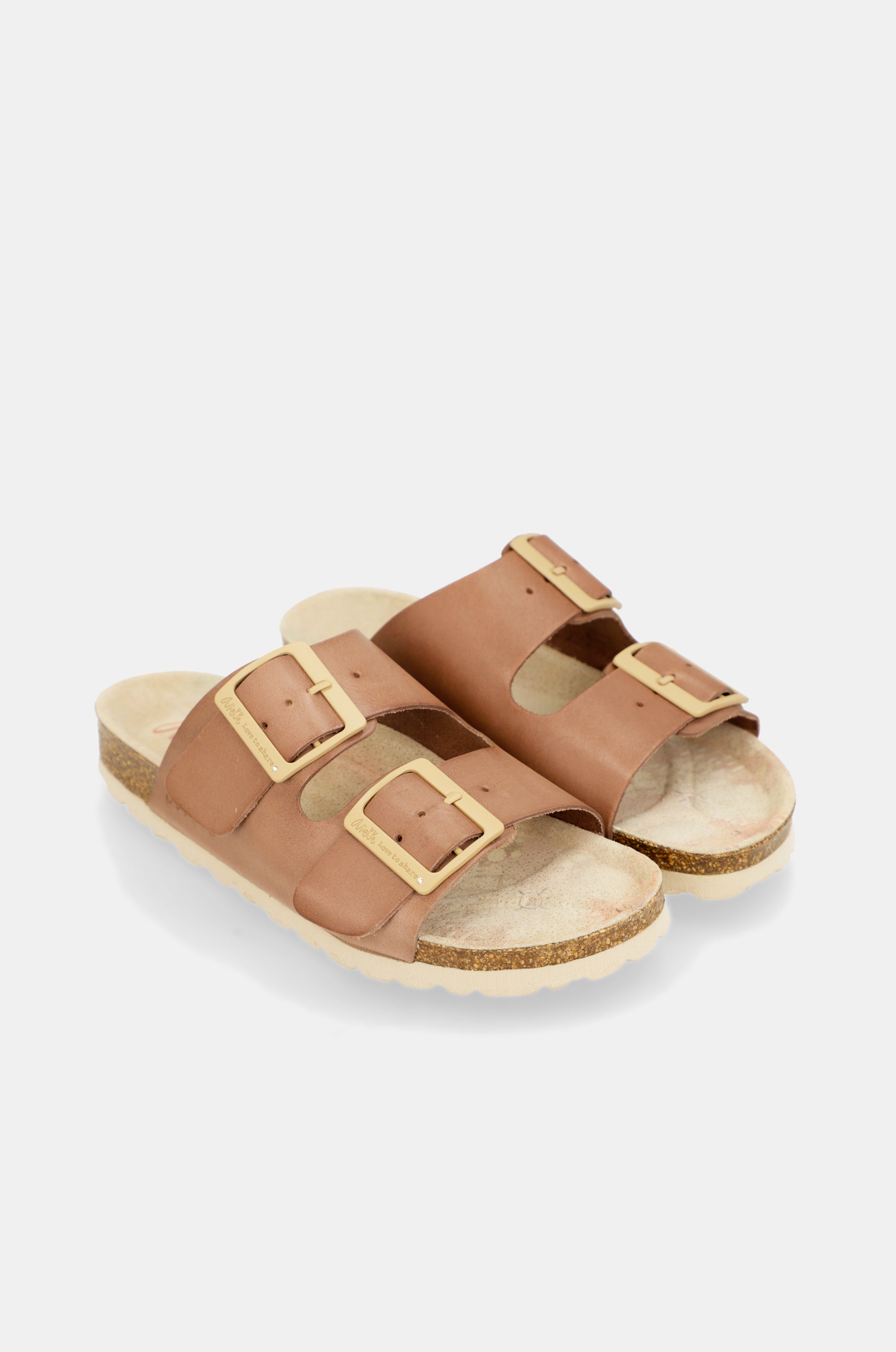 Sandalias bio de mujer marrón claro Amazonia