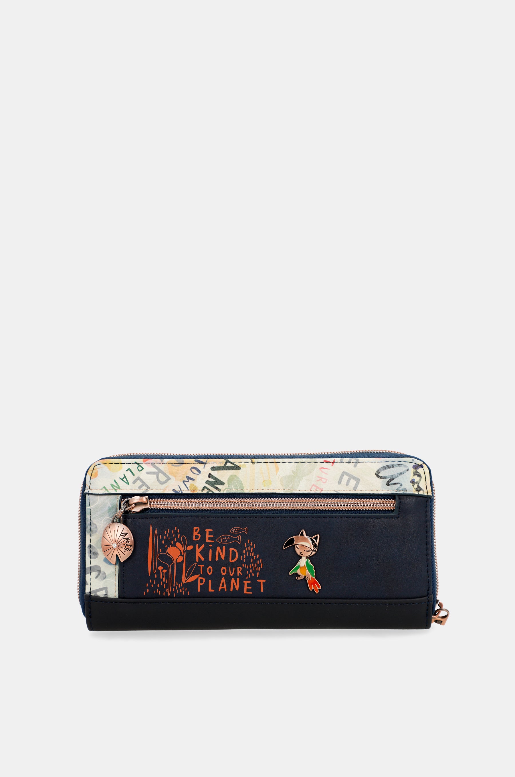 Billetero RFID grande estampado Nature Pachamama