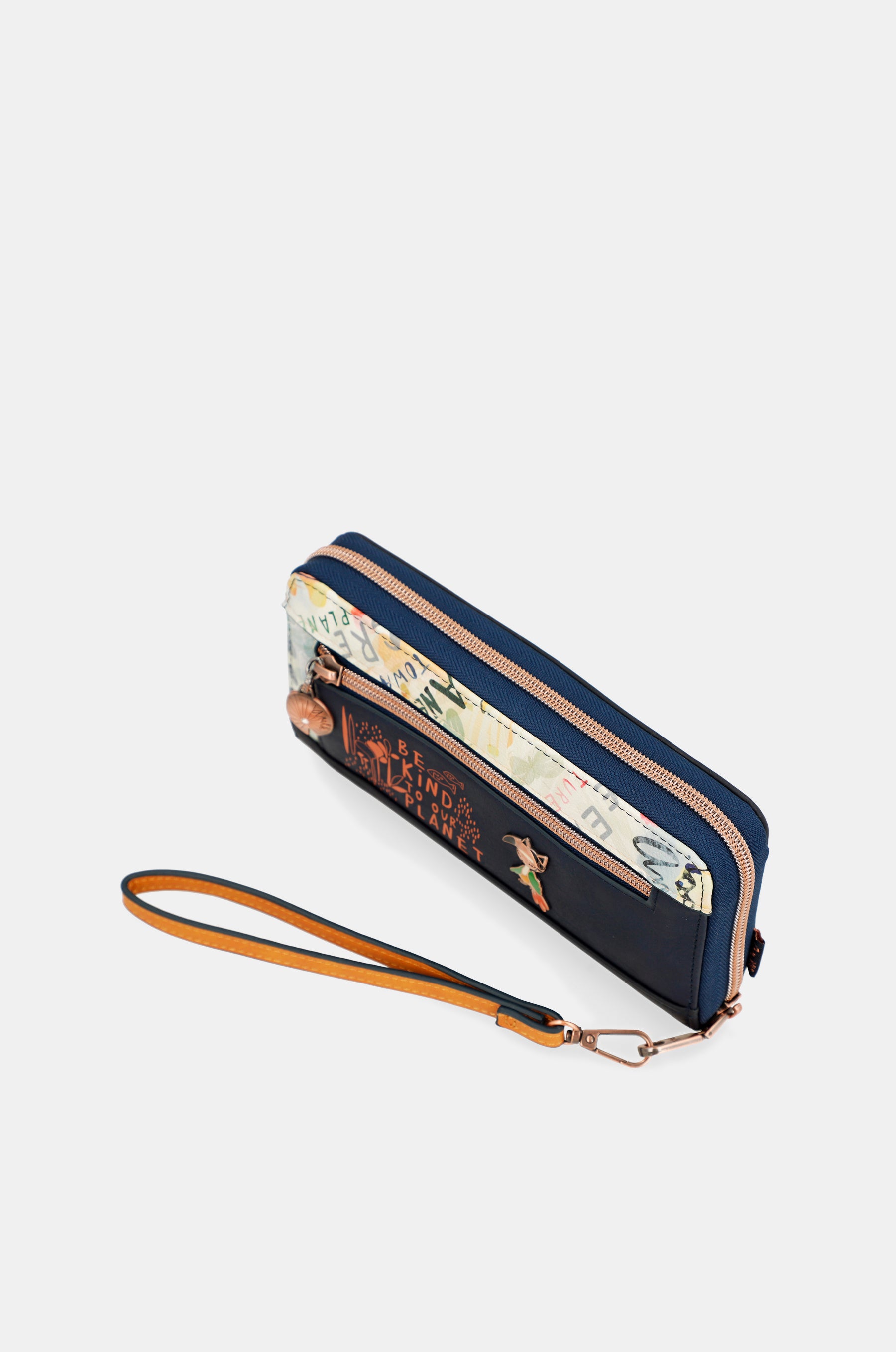 Billetero RFID grande estampado Nature Pachamama