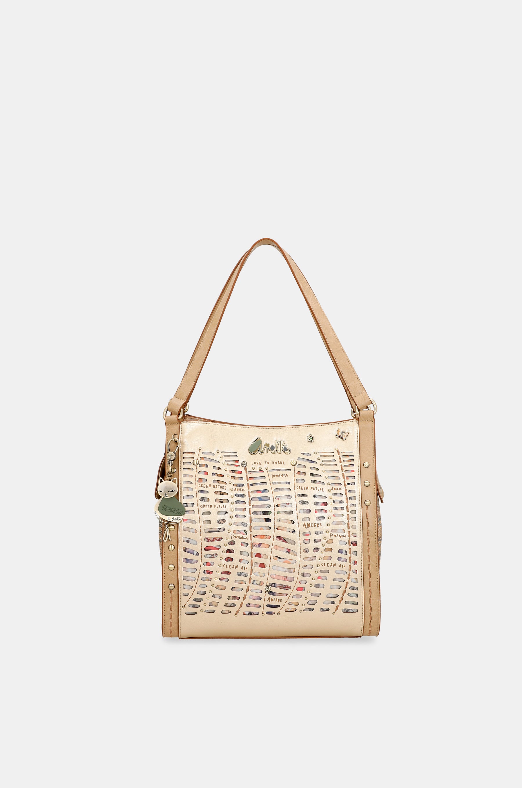 Bolso de hombro dorado Nature Pachamama