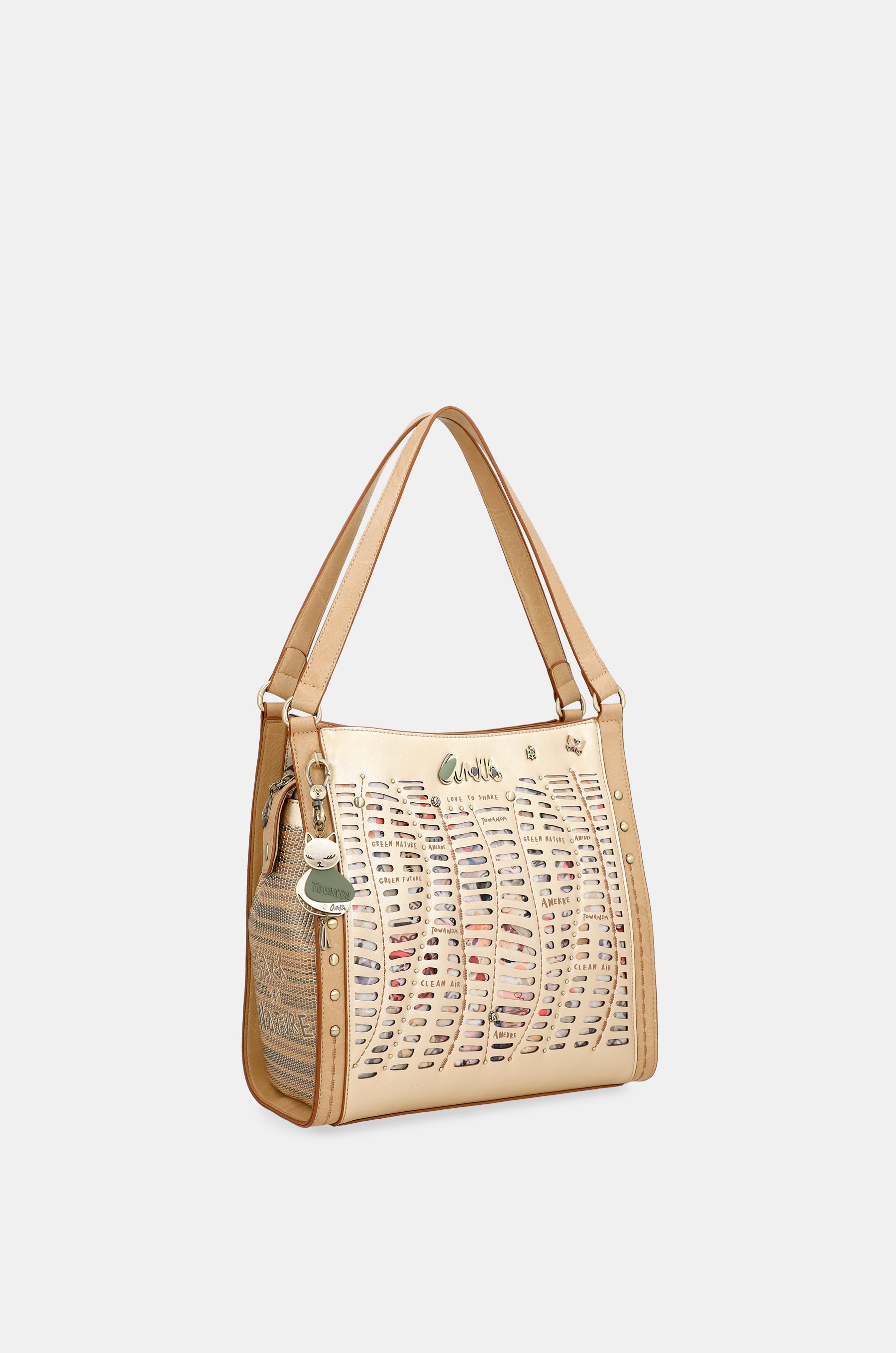 Bolso de hombro dorado Nature Pachamama