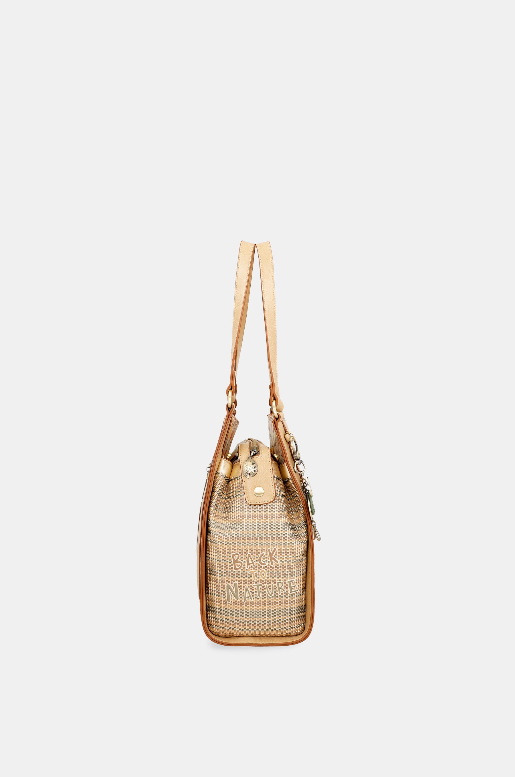 Bolso de hombro dorado Nature Pachamama