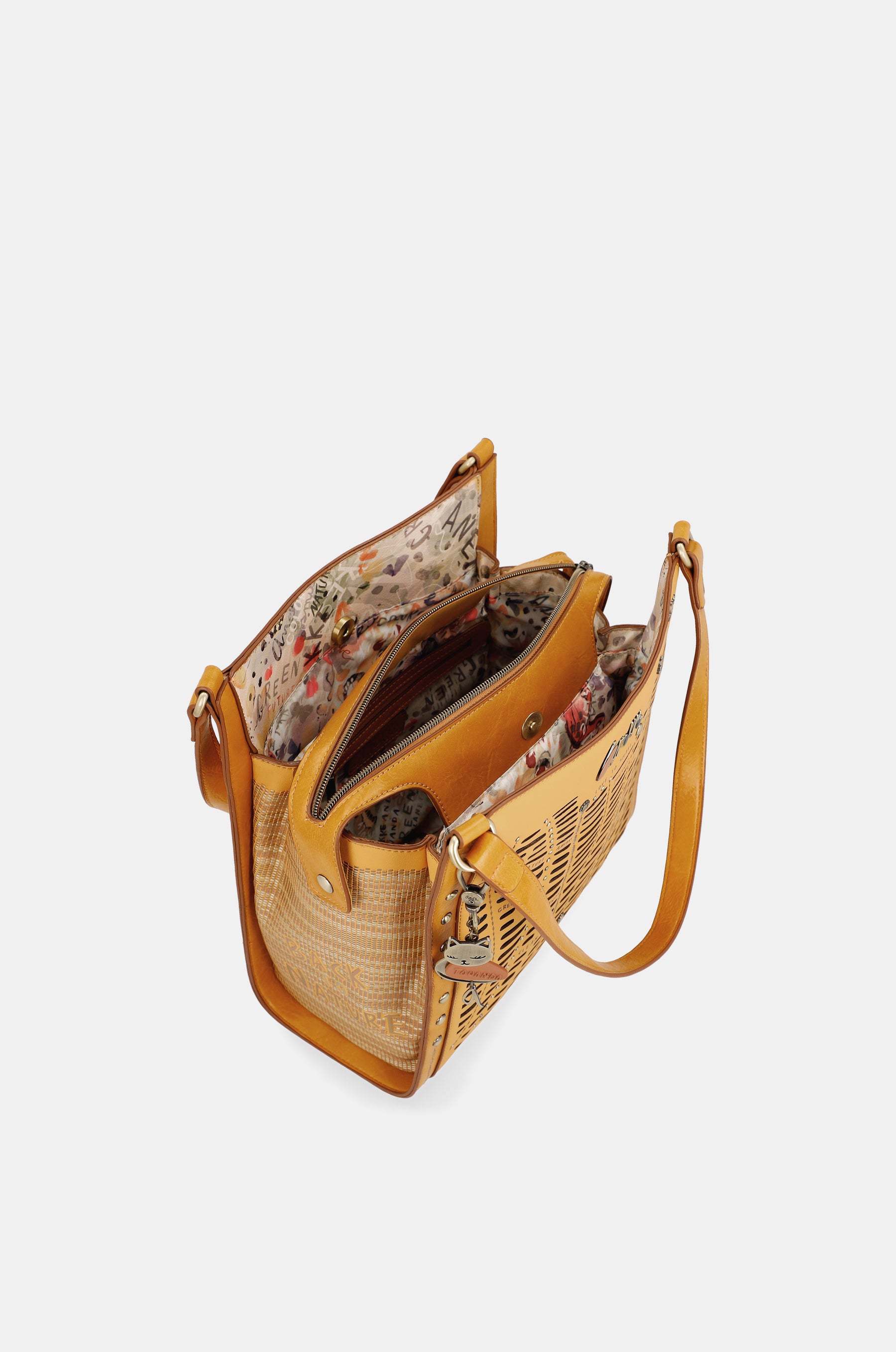 Bolso de hombro ocre Nature Pachamama