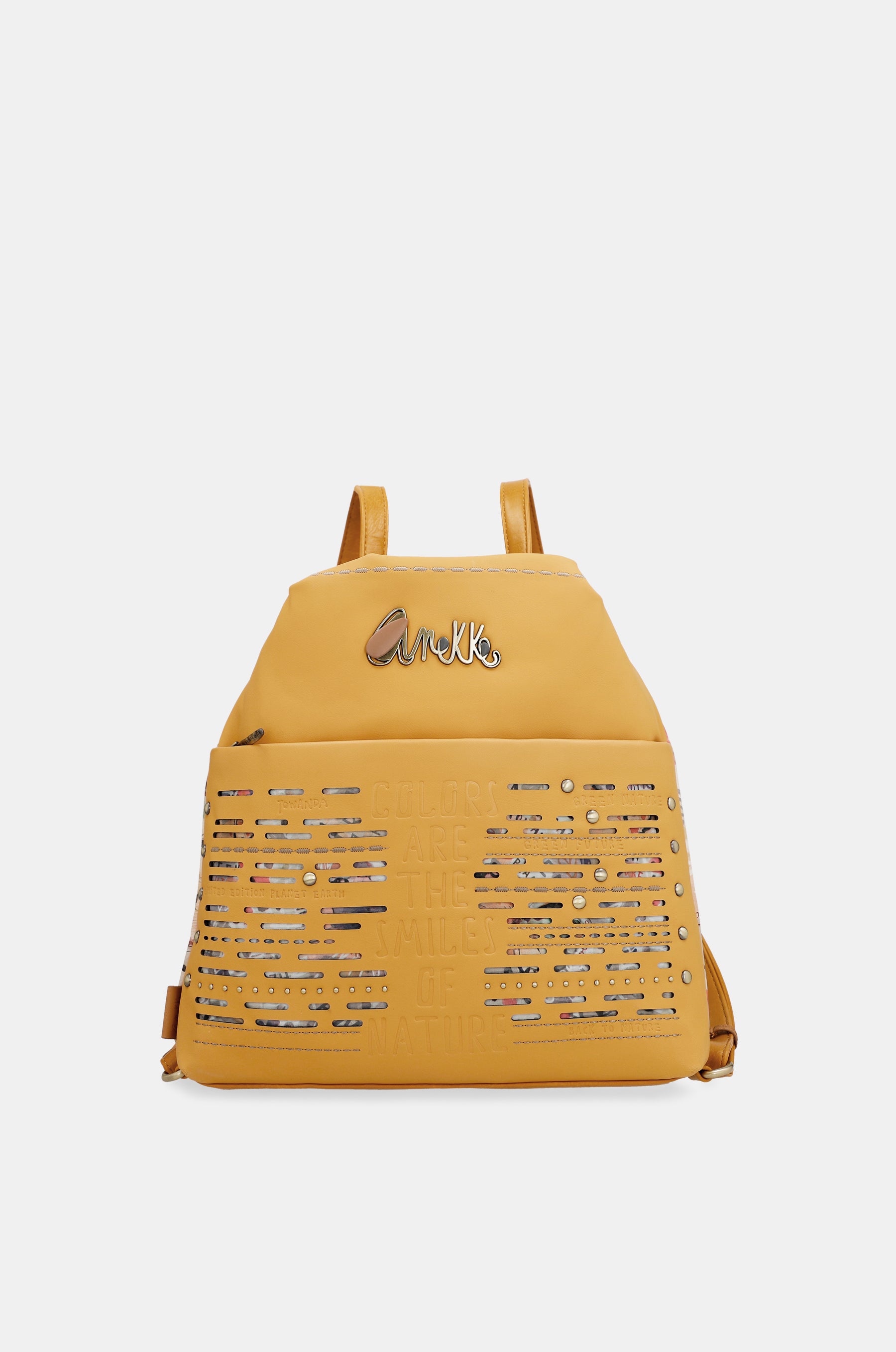 Bolso ocre convertible en mochila Nature Pachamama